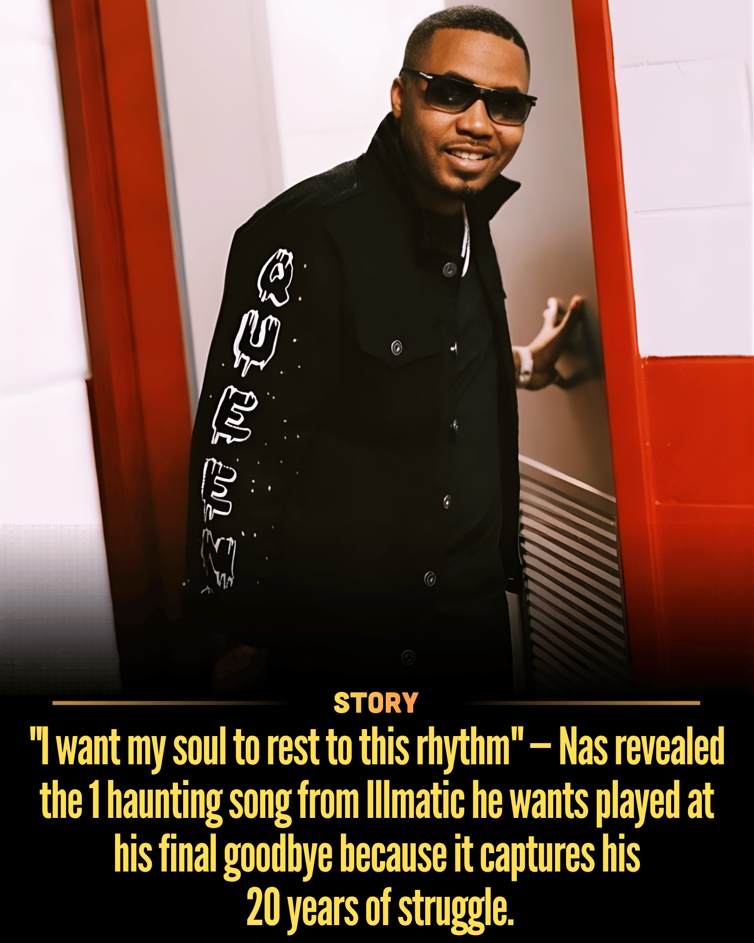 “I want my soul to rest to this rhythm” — Nas revealed the 1 haunting song from Illmatic he wants played at his final goodbye because it captures his 20 years of struggle.