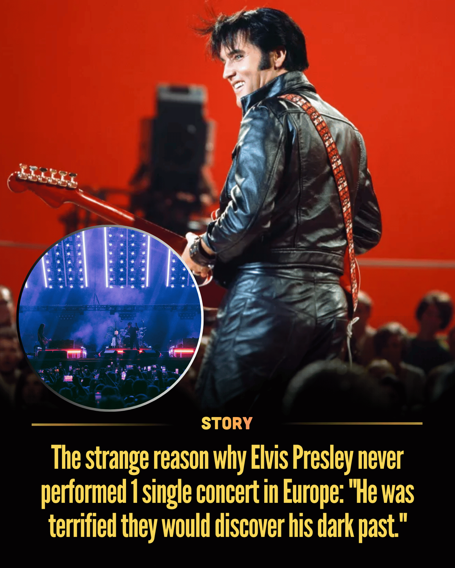 The strange reason why Elvis Presley never performed 1 single concert in Europe: “He was terrified they would discover his dark past.”