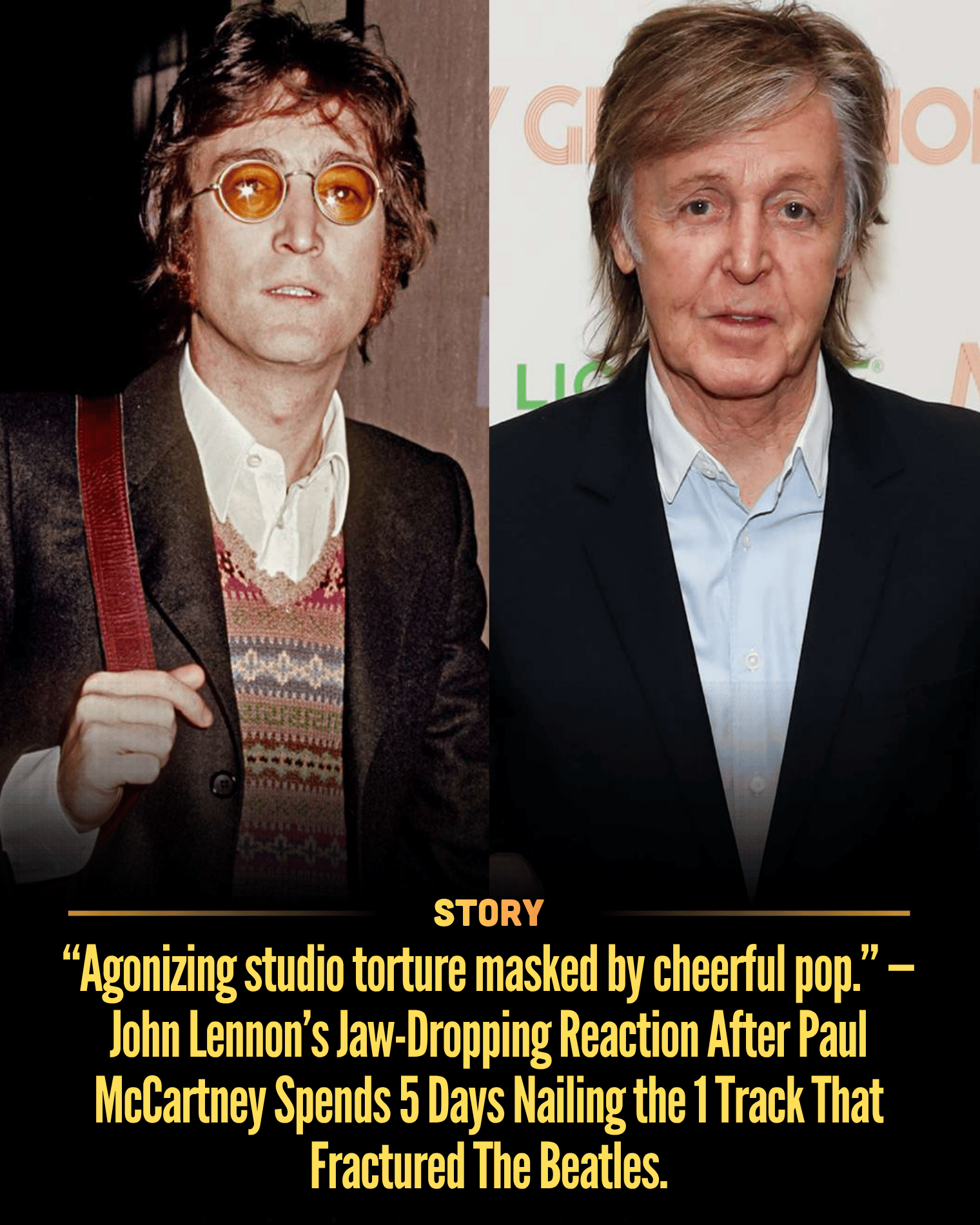 “Agonizing studio torture masked by cheerful pop.” — John Lennon’s Jaw-Dropping Reaction After Paul McCartney Spends 5 Days Nailing the 1 Track That Fractured The Beatles.