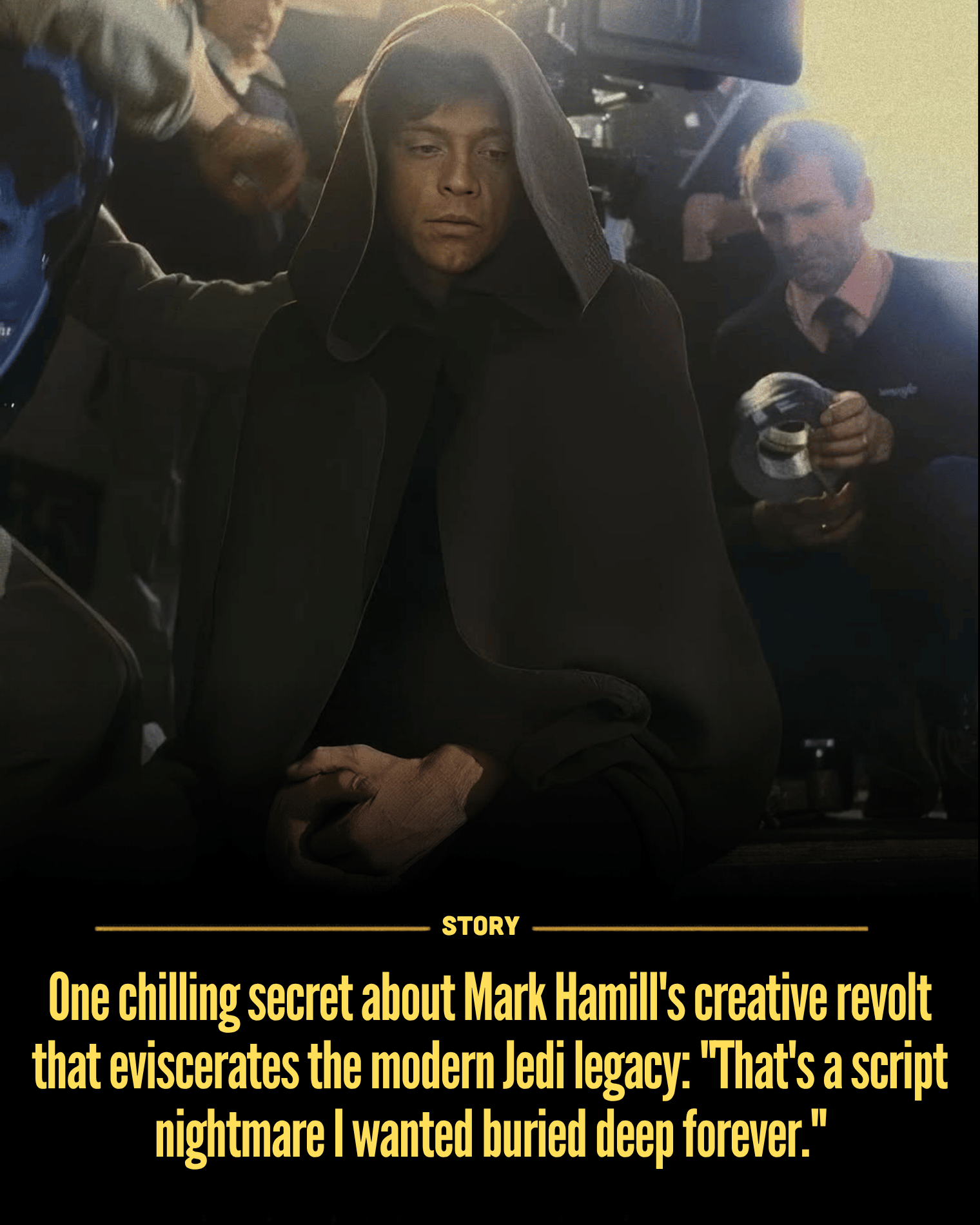 One chilling secret about Mark Hamill’s creative revolt that eviscerates the modern Jedi legacy: “That’s a script nightmare I wanted buried deep forever.”