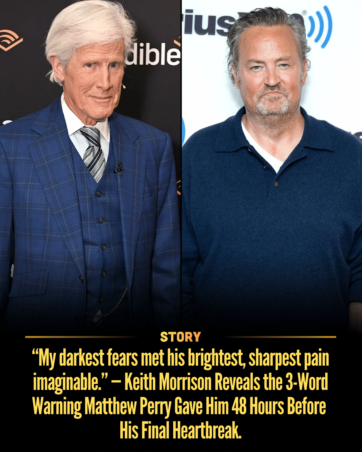 “My darkest fears met his brightest, sharpest pain imaginable.” — Keith Morrison Reveals the 3-Word Warning Matthew Perry Gave Him 48 Hours Before His Final Heartbreak.