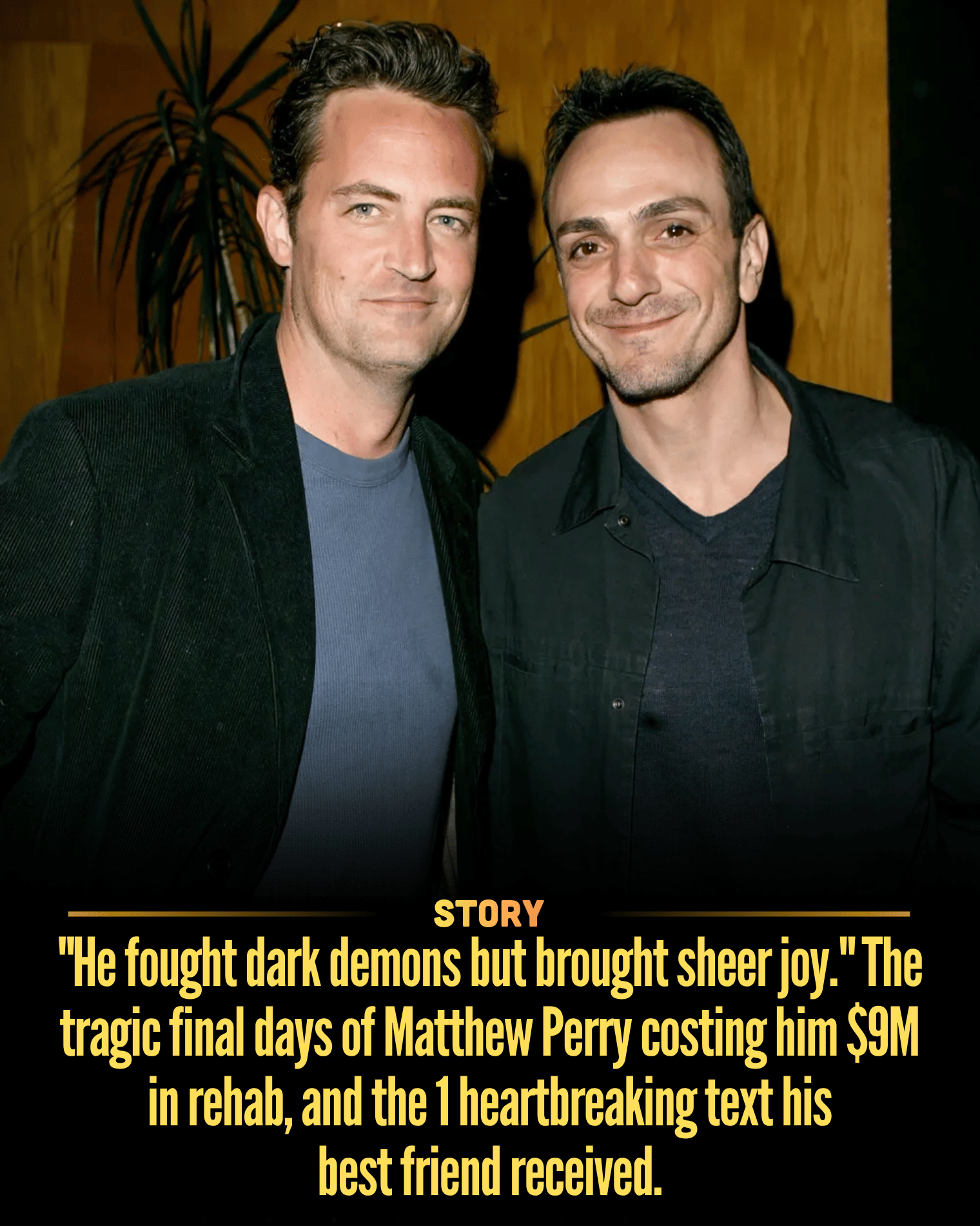 “He fought dark demons but brought sheer joy.” The tragic final days of Matthew Perry costing him $9M in rehab, and the 1 heartbreaking text his best friend received.