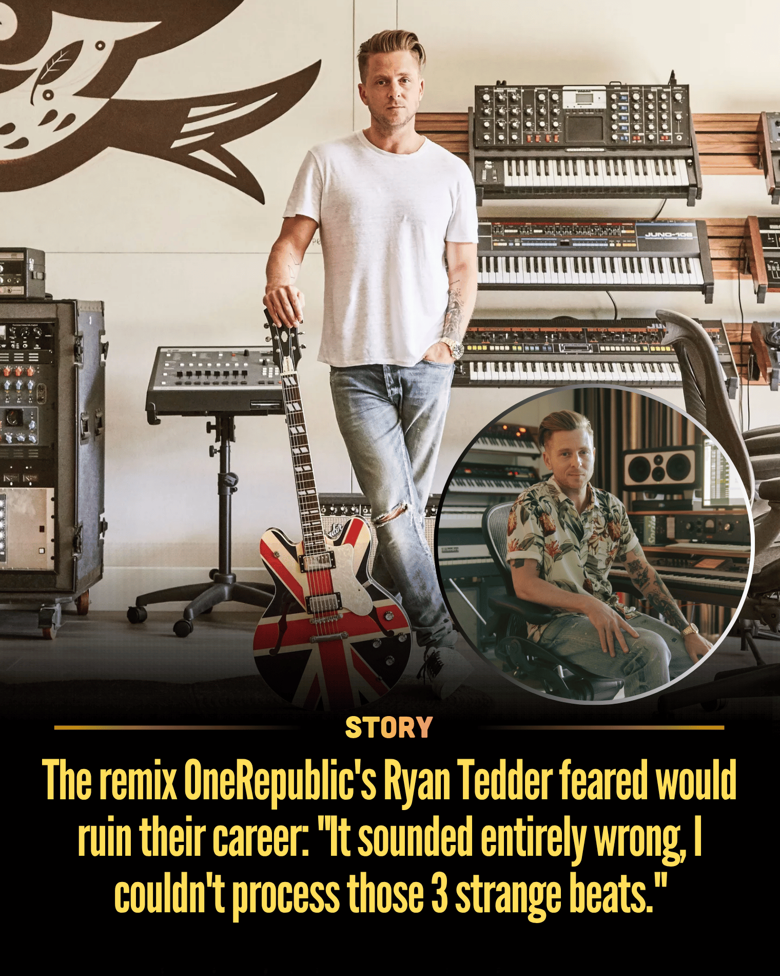 The remix OneRepublic’s Ryan Tedder feared would ruin their career: “It sounded entirely wrong, I couldn’t process those 3 strange beats.”