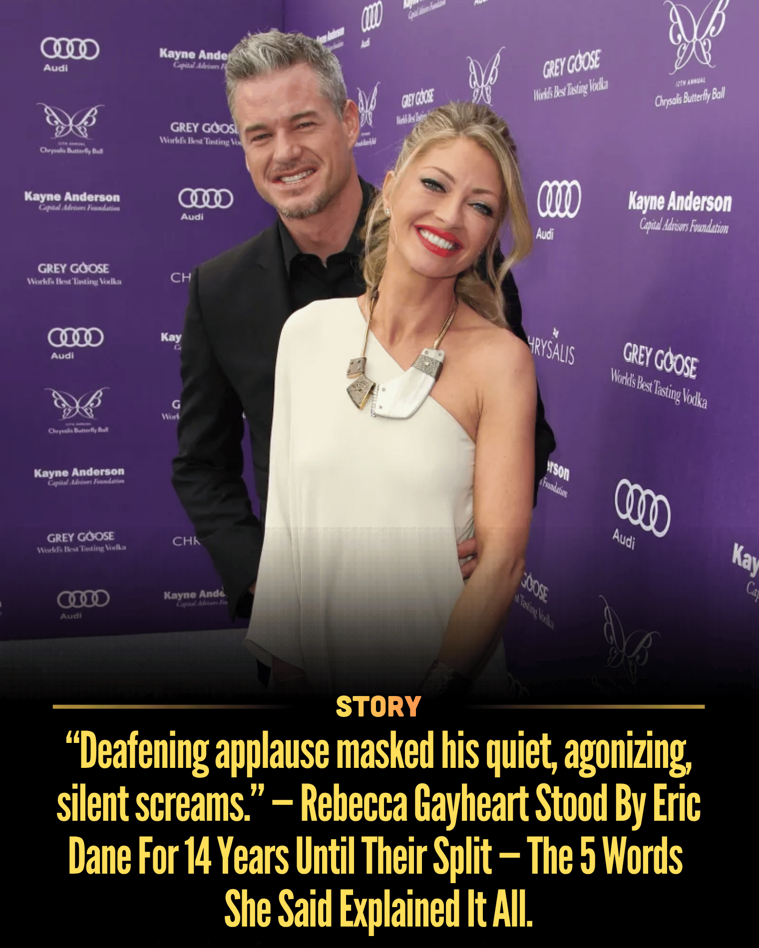 “Deafening applause masked his quiet, agonizing, silent screams.” — Rebecca Gayheart Stood By Eric Dane For 14 Years Until Their Split — The 5 Words She Said Explained It All.