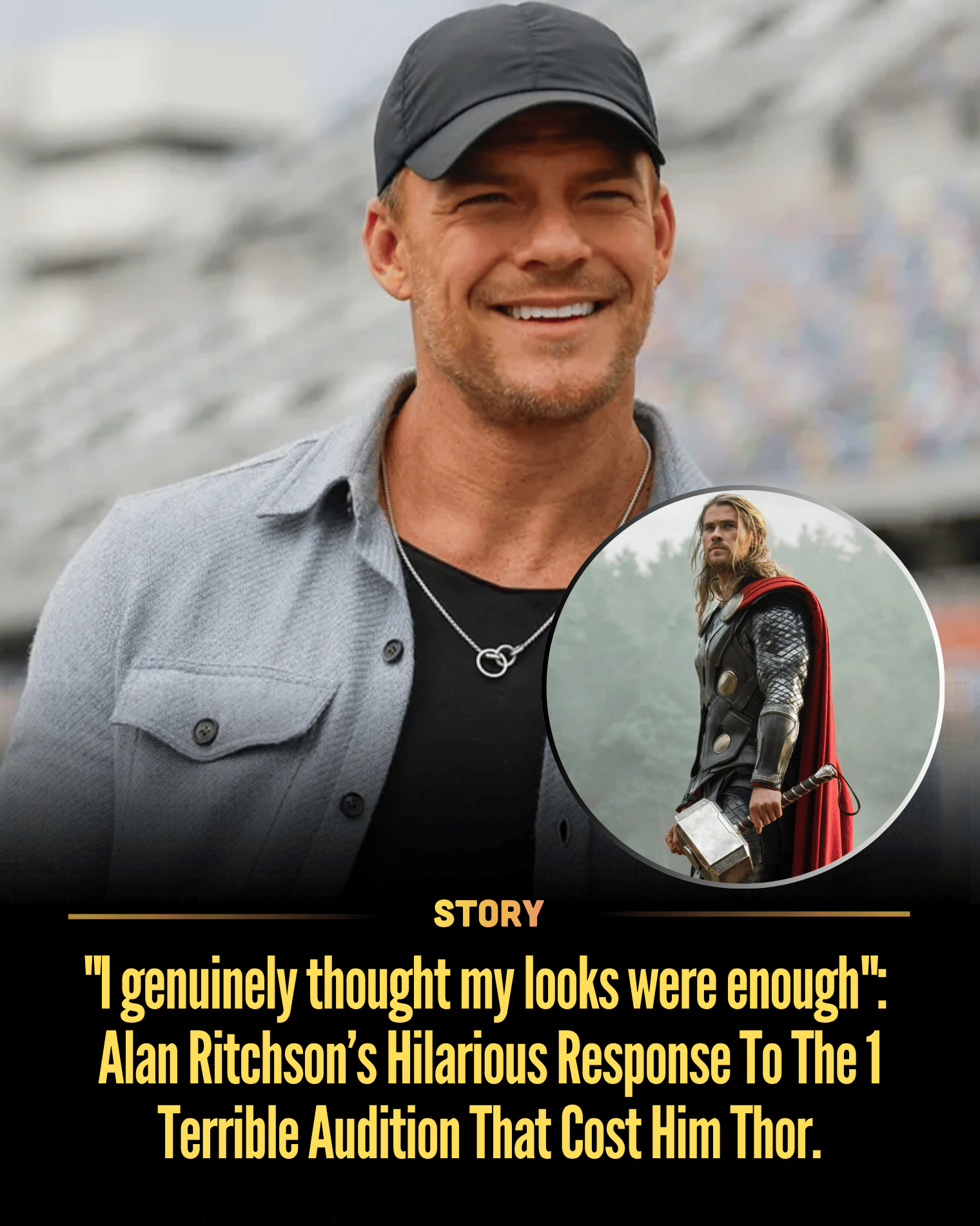 “I genuinely thought my looks were enough”: Alan Ritchson’s Hilarious Response To The 1 Terrible Audition That Cost Him Thor.
