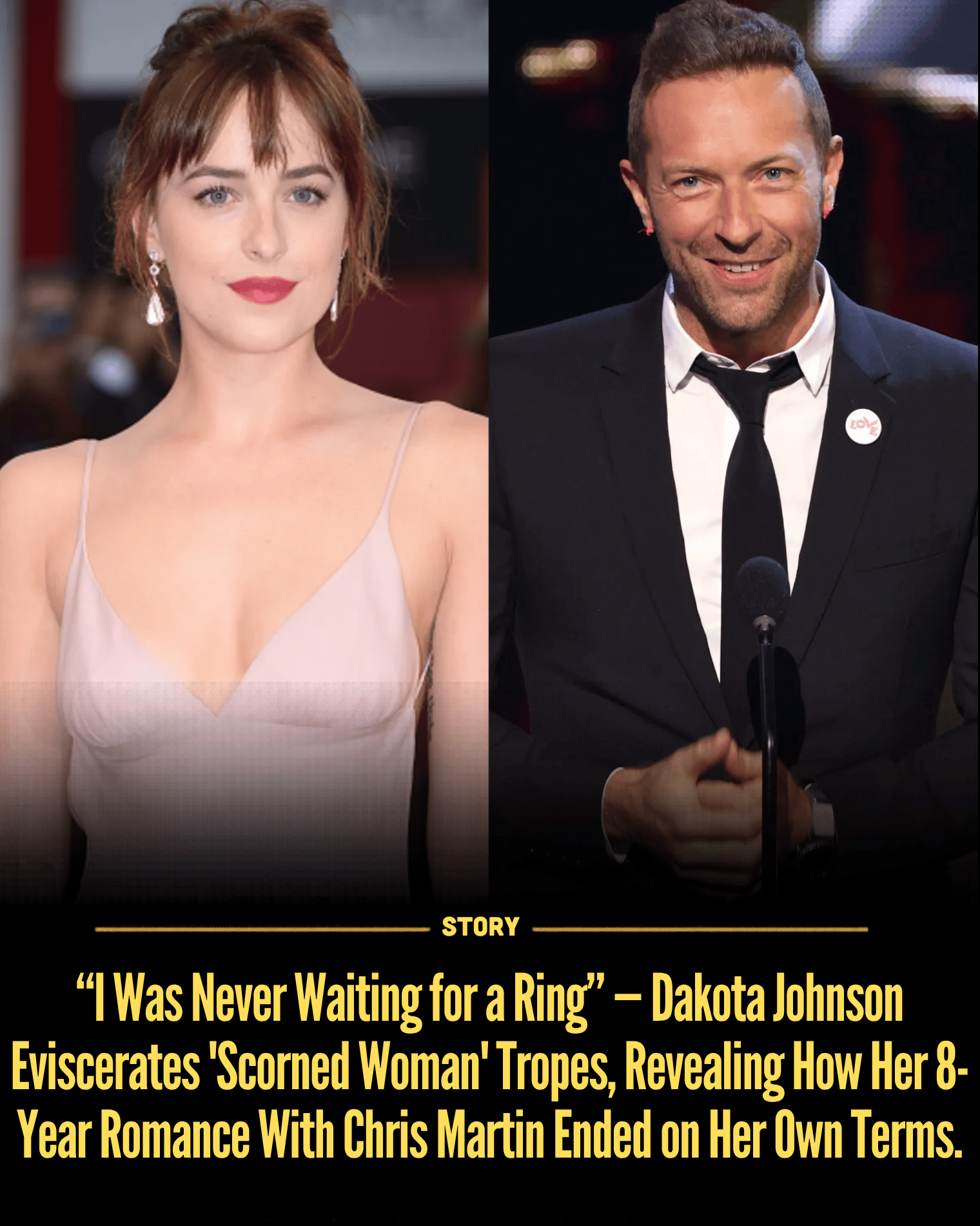 “I Was Never Waiting for a Ring” — Dakota Johnson Eviscerates ‘Scorned Woman’ Tropes, Revealing How Her 8-Year Romance With Chris Martin Ended on Her Own Terms.