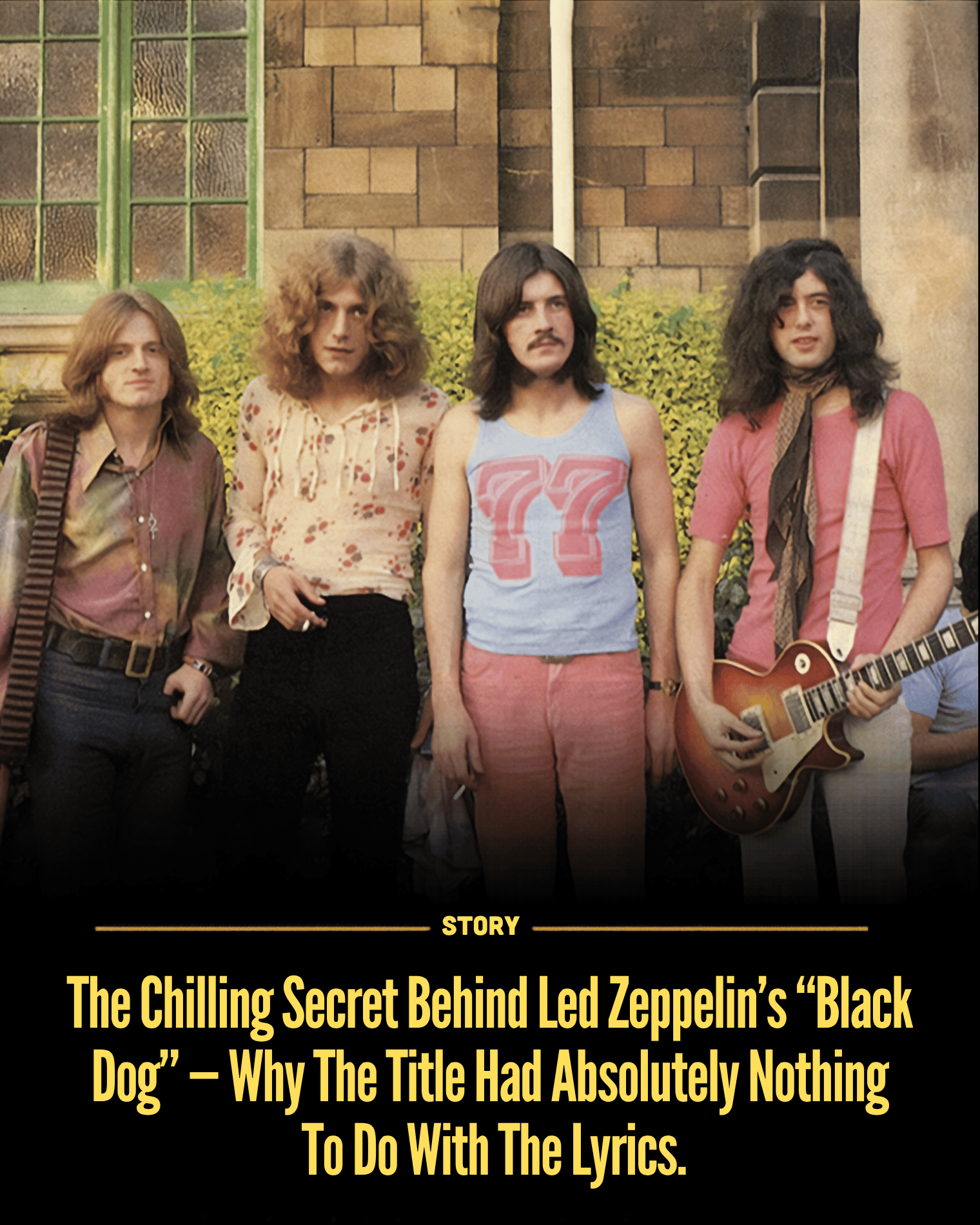 The Chilling Secret Behind Led Zeppelin’s “Black Dog” — Why The Title Had Absolutely Nothing To Do With The Lyrics.