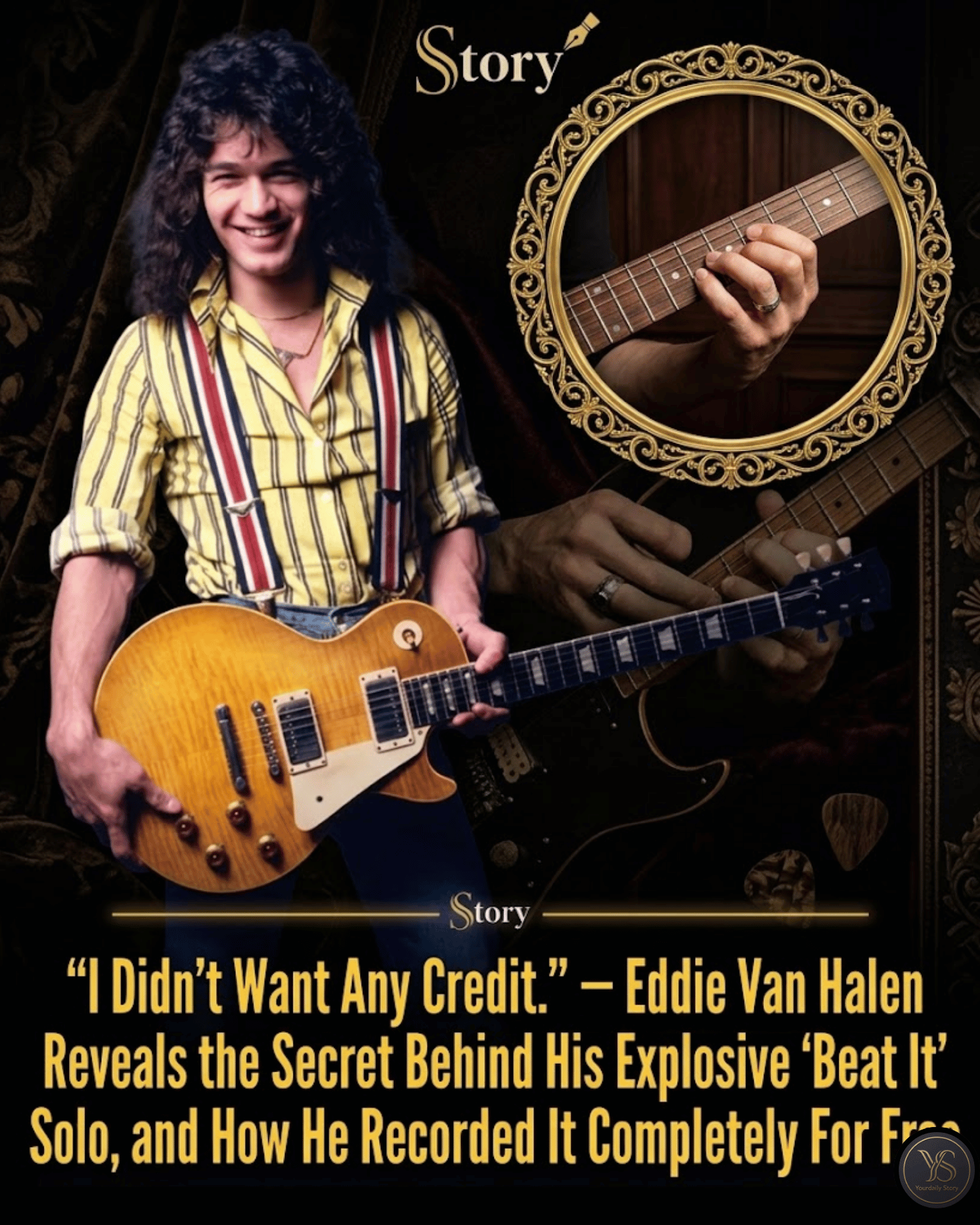 “I Didn’t Want Any Credit.” — Eddie Van Halen Reveals the Secret Behind His Explosive ‘Beat It’ Solo, and How He Recorded It Completely For Free.