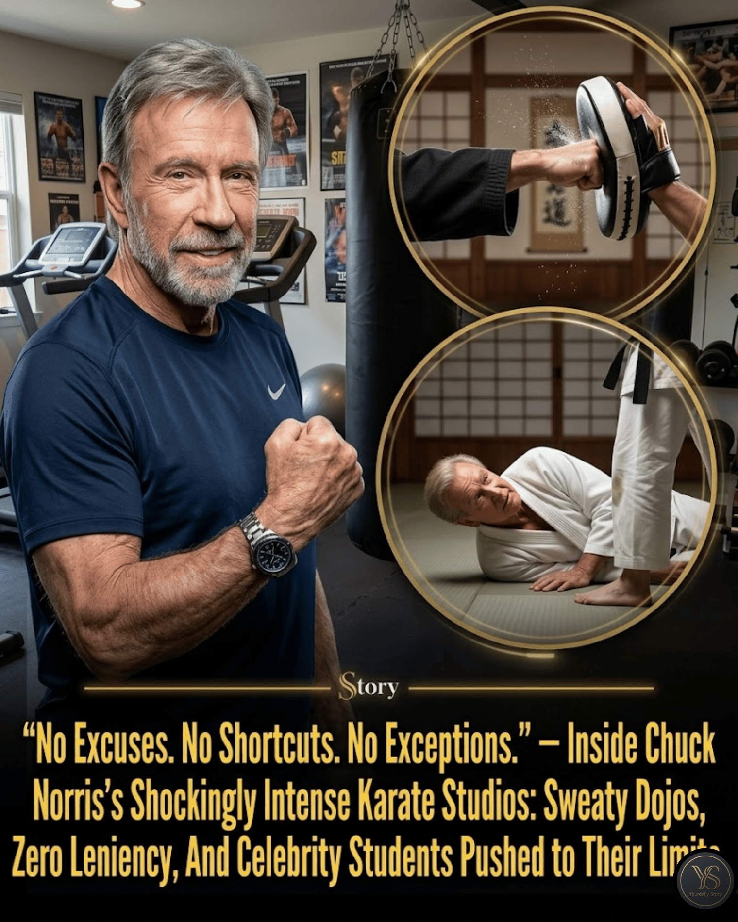 “No Excuses. No Shortcuts. No Exceptions.” — Inside Chuck Norris’s Shockingly Intense Karate Studios: Sweaty Dojos, Zero Leniency, And Celebrity Students Pushed to Their Limits.