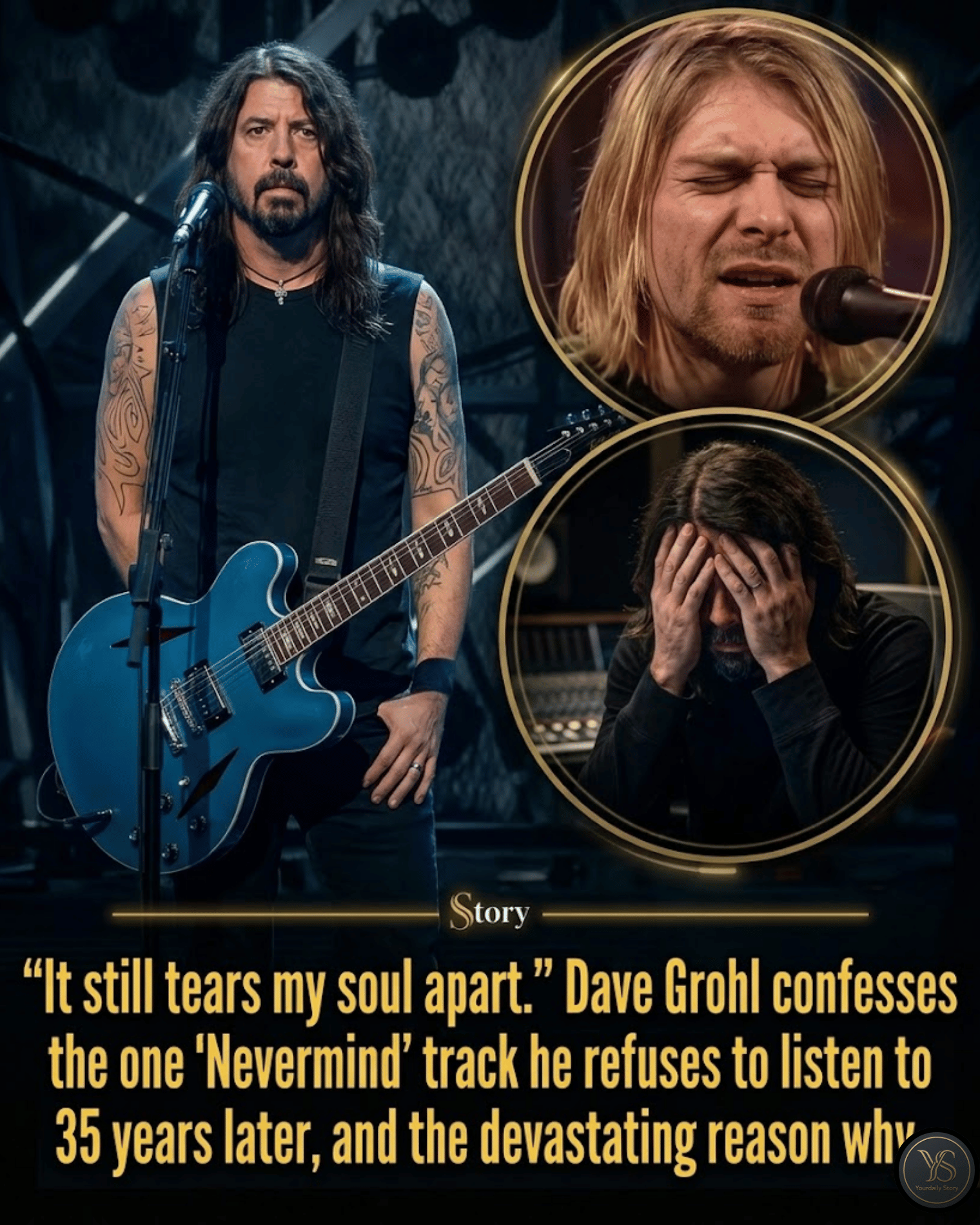 “It still tears my soul apart.” Dave Grohl confesses the one ‘Nevermind’ track he refuses to listen to 35 years later, and the devastating reason why.