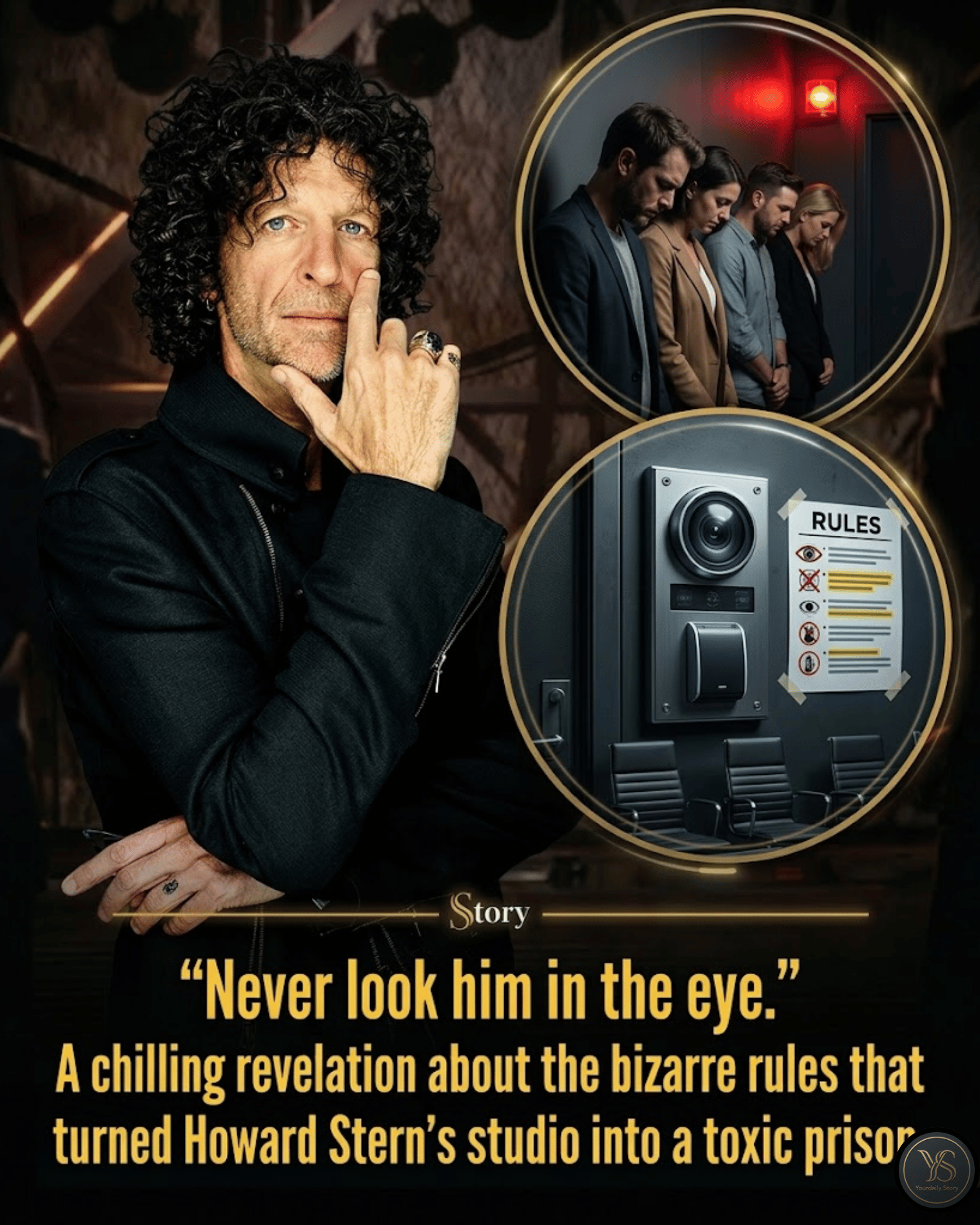 “Never look him in the eye.” A chilling revelation about the bizarre rules that turned Howard Stern’s studio into a toxic prison.