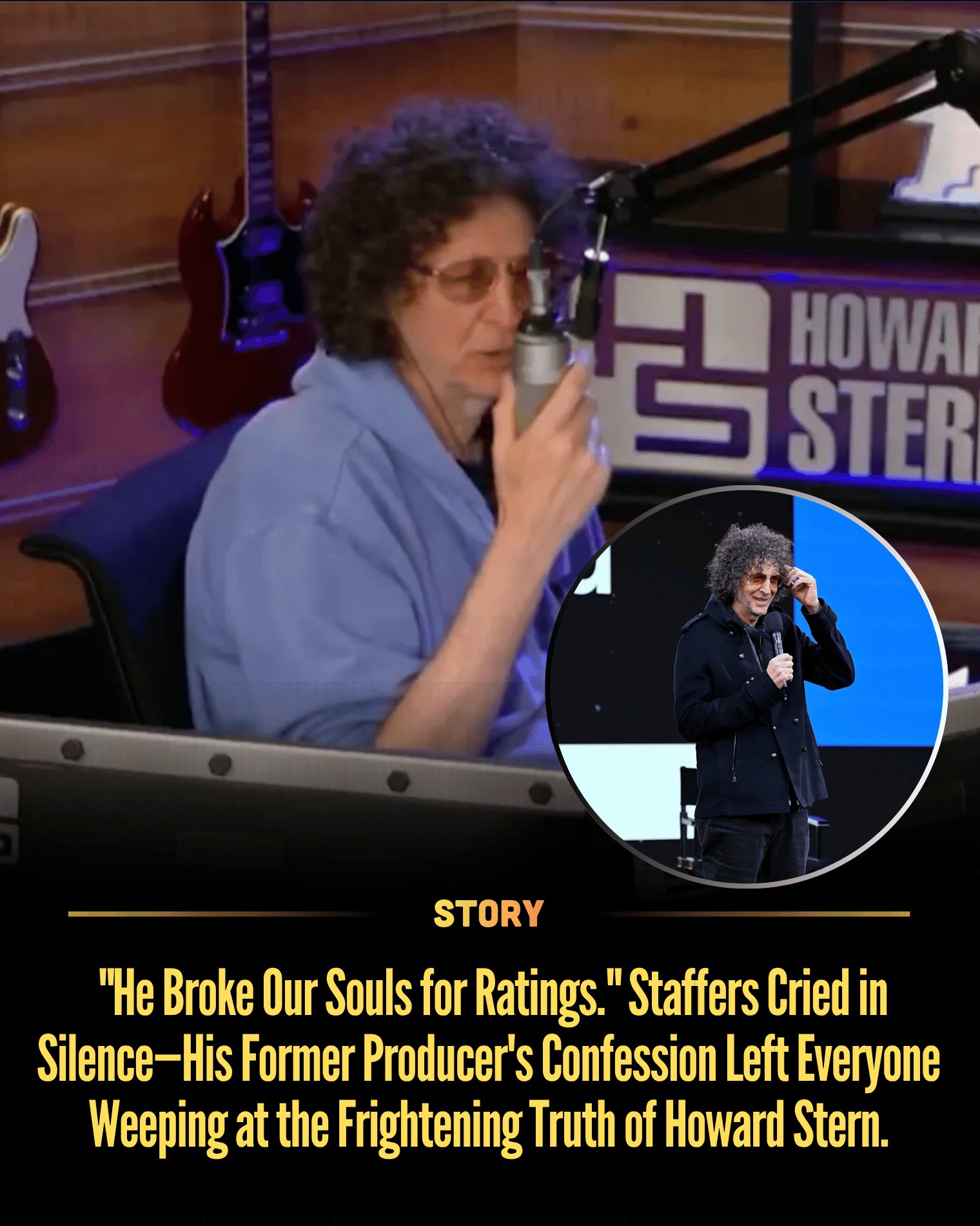 “He Broke Our Souls for Ratings.” Staffers Cried in Silence—His Former Producer’s Confession Left Everyone Weeping at the Frightening Truth of Howard Stern.