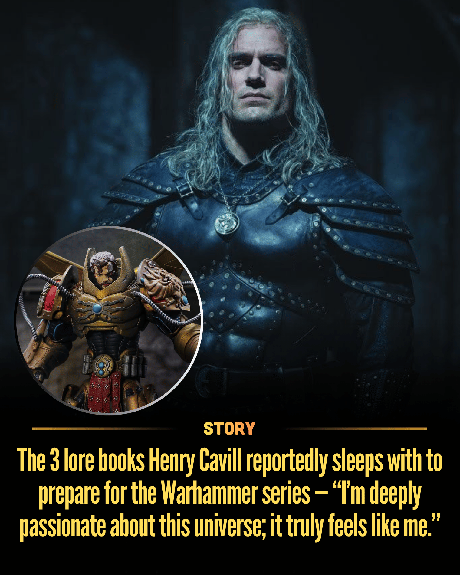 The 3 lore books Henry Cavill reportedly sleeps with to prepare for the Warhammer series — “I’m deeply passionate about this universe; it truly feels like me.”