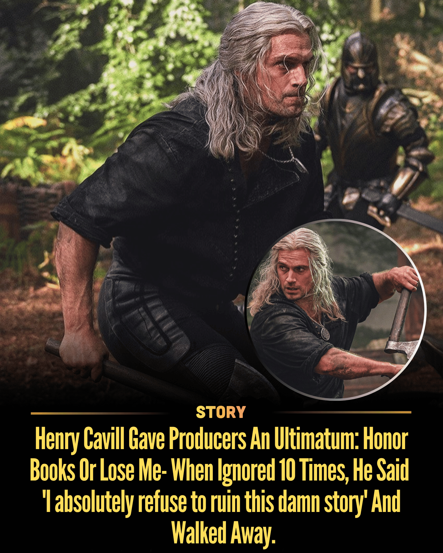 Henry Cavill Gave Producers An Ultimatum: Honor Books Or Lose Me- When Ignored 10 Times, He Said ‘I absolutely refuse to ruin this damn story’ And Walked Away.