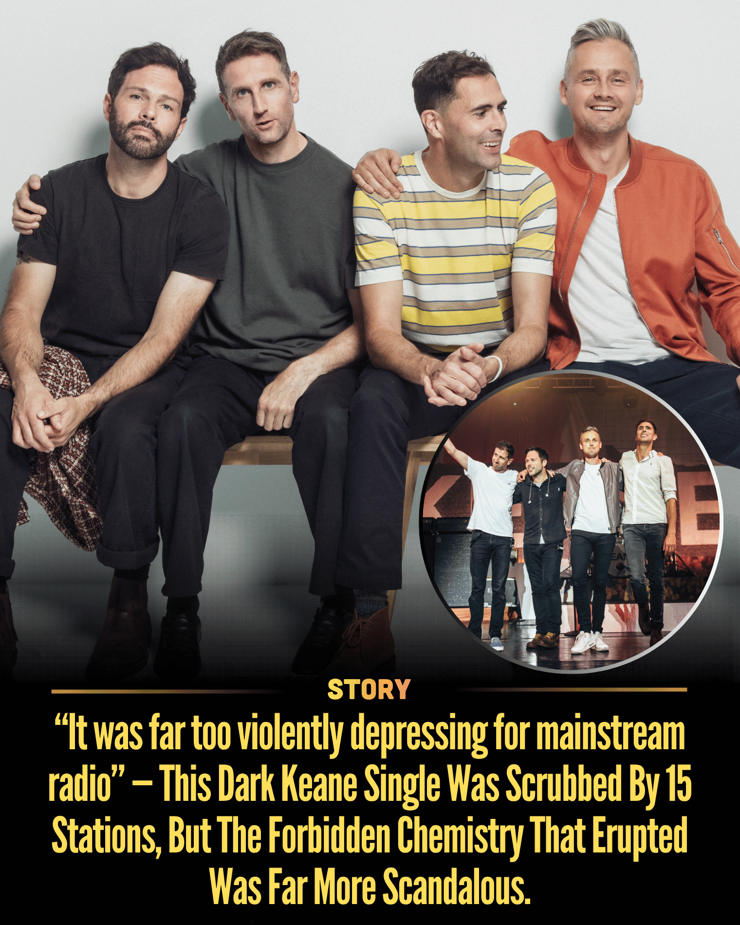 “It was far too violently depressing for mainstream radio” — This Dark Keane Single Was Scrubbed By 15 Stations, But The Forbidden Chemistry That Erupted Was Far More Scandalous.