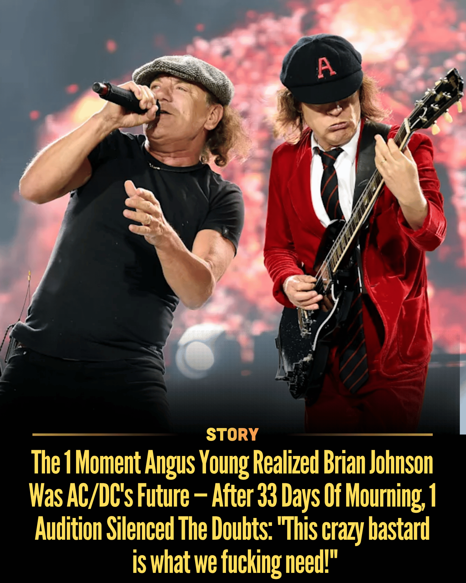 The 1 Moment Angus Young Realized Brian Johnson Was AC/DC’s Future — After 33 Days Of Mourning, 1 Audition Silenced The Doubts: “This crazy bastard is what we fucking need!”