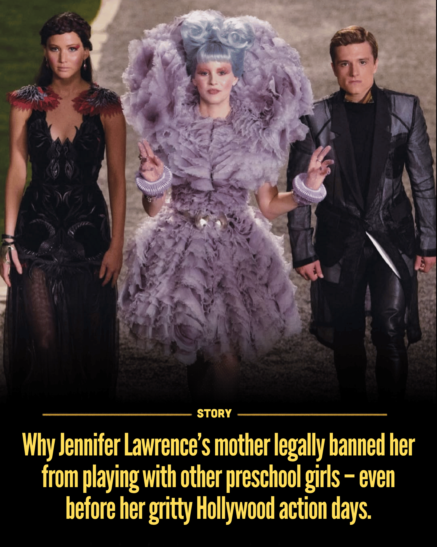 Why Jennifer Lawrence’s mother legally banned her from playing with other preschool girls – even before her gritty Hollywood action days.