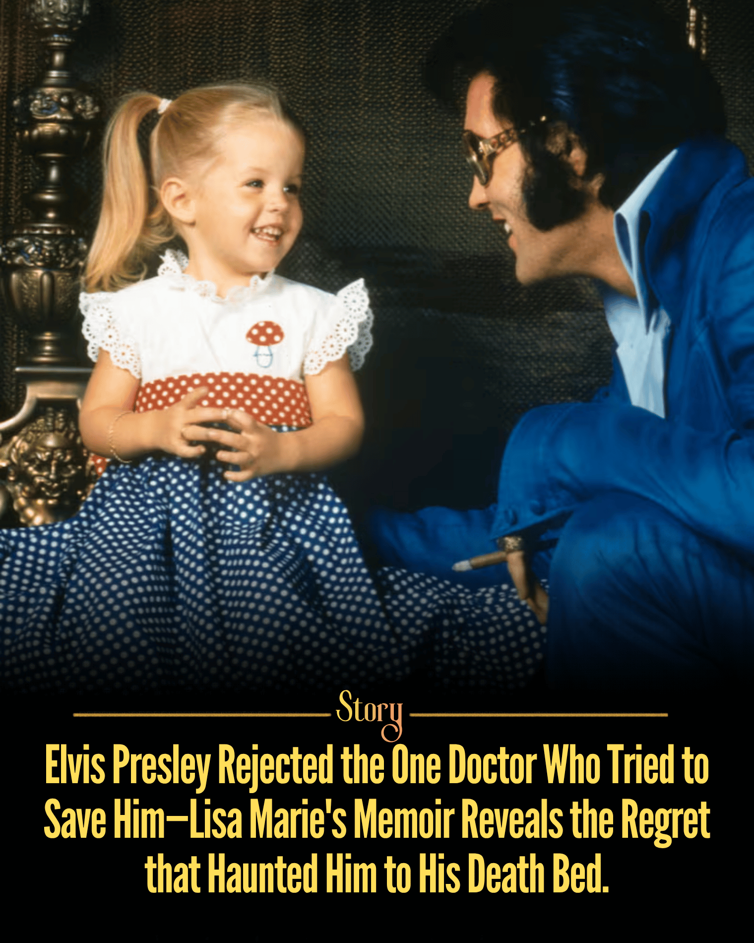 Elvis Presley Rejected the One Doctor Who Tried to Save Him—Lisa Marie’s Memoir Reveals the Regret that Haunted Him to His Death Bed.
