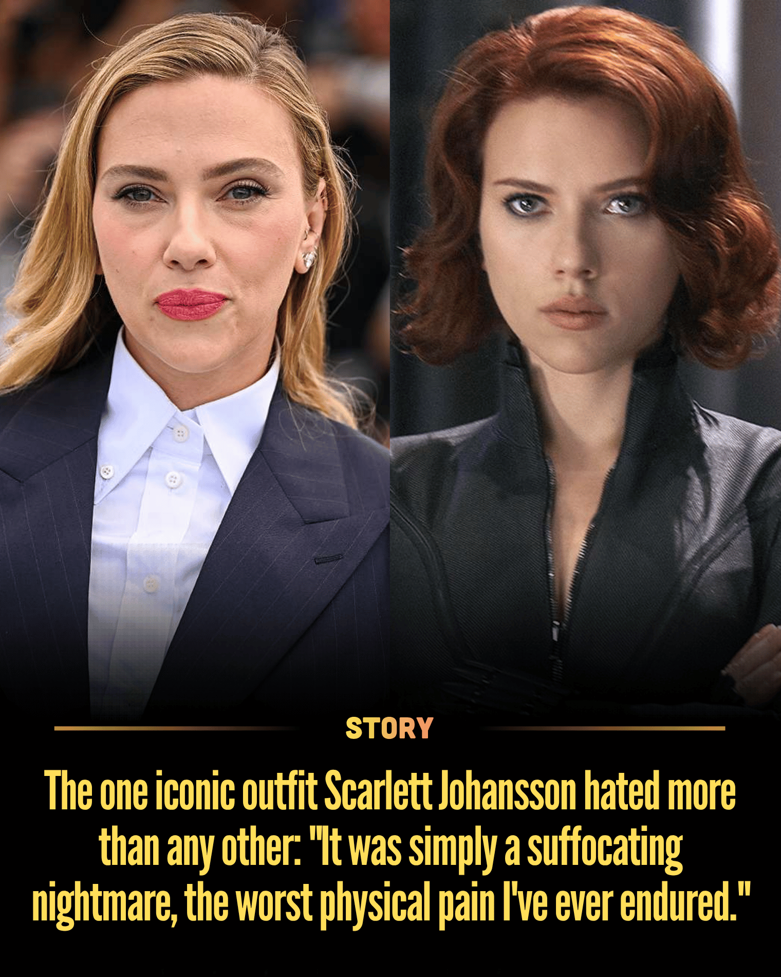 The one iconic outfit Scarlett Johansson hated more than any other: “It was simply a suffocating nightmare, the worst physical pain I’ve ever endured.”