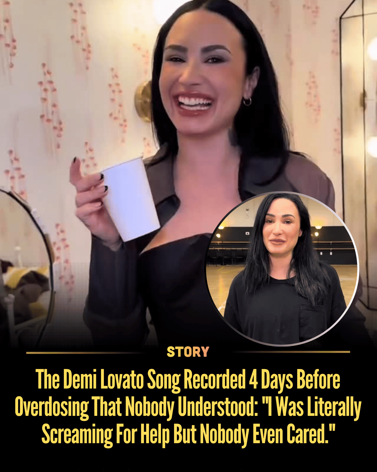 The Demi Lovato Song Recorded 4 Days Before Overdosing That Nobody Understood: “I Was Literally Screaming For Help But Nobody Even Cared.”