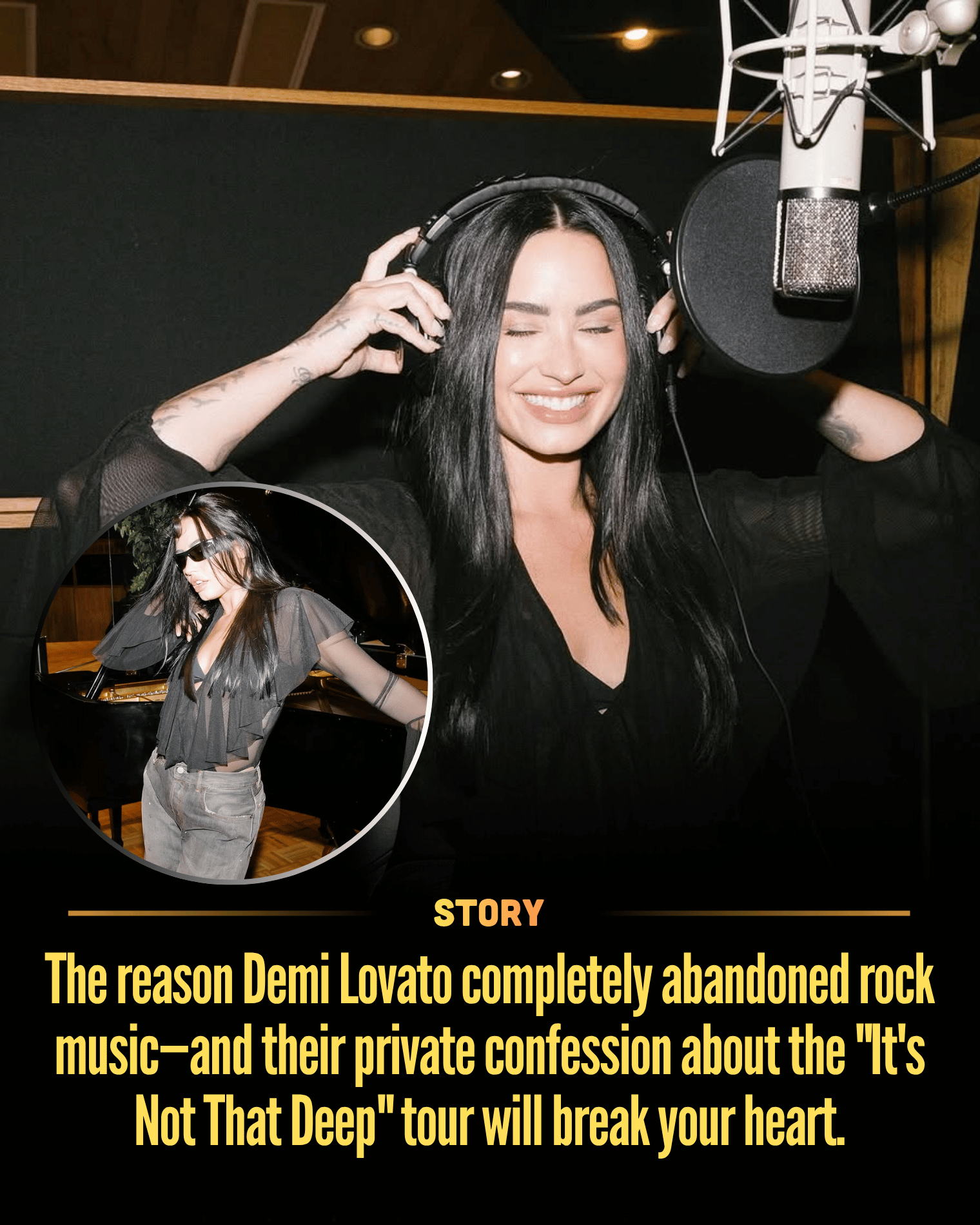 The reason Demi Lovato completely abandoned rock music—and their private confession about the “It’s Not That Deep” tour will break your heart.