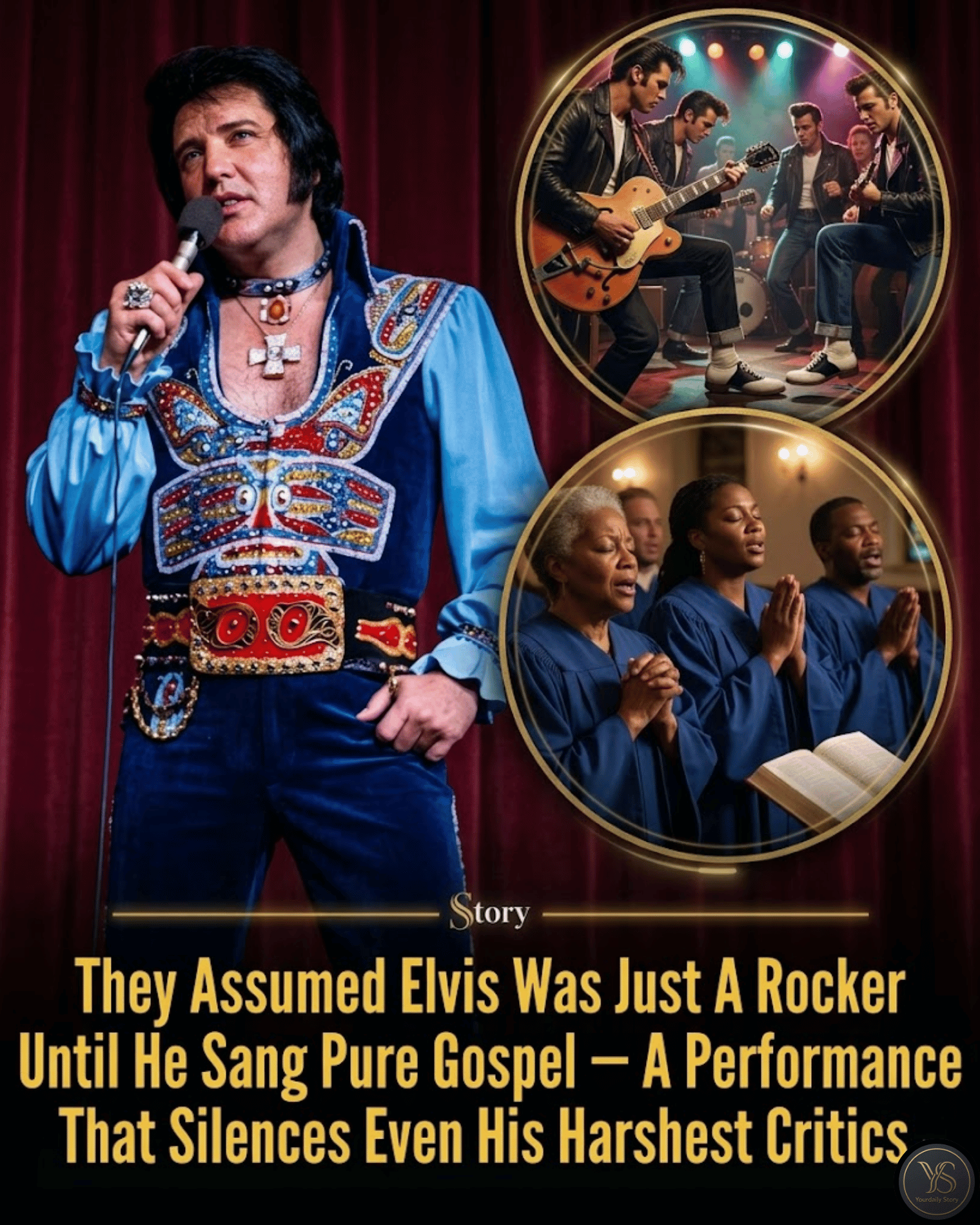 They Assumed Elvis Was Just A Rocker Until He Sang Pure Gospel — A Performance That Silences Even His Harshest Critics.