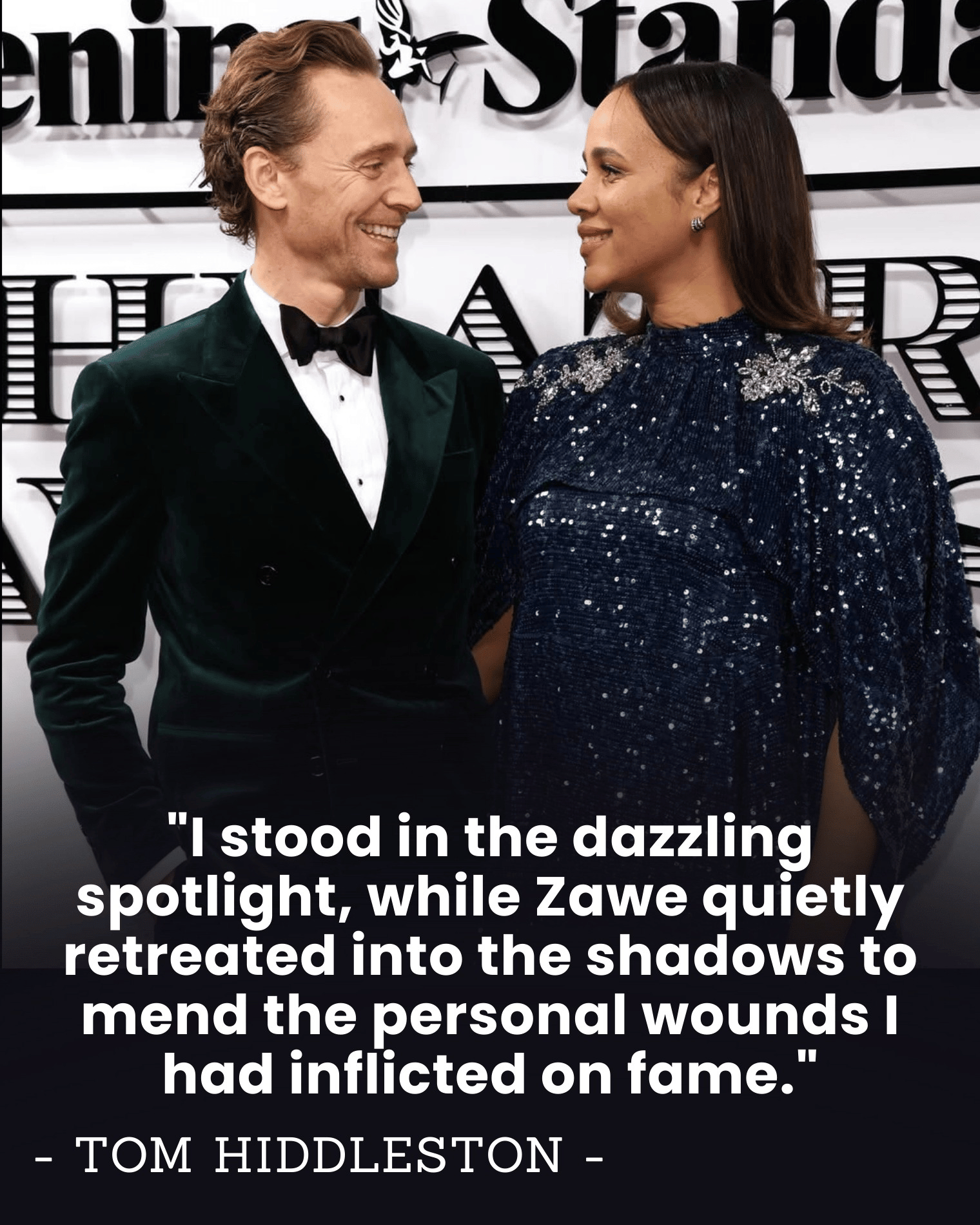 “While He Became Loki, She Became Invisible” — Tom Hiddleston Reveals the Silent Sacrifice Zawe Made to Keep His Fame Intact.