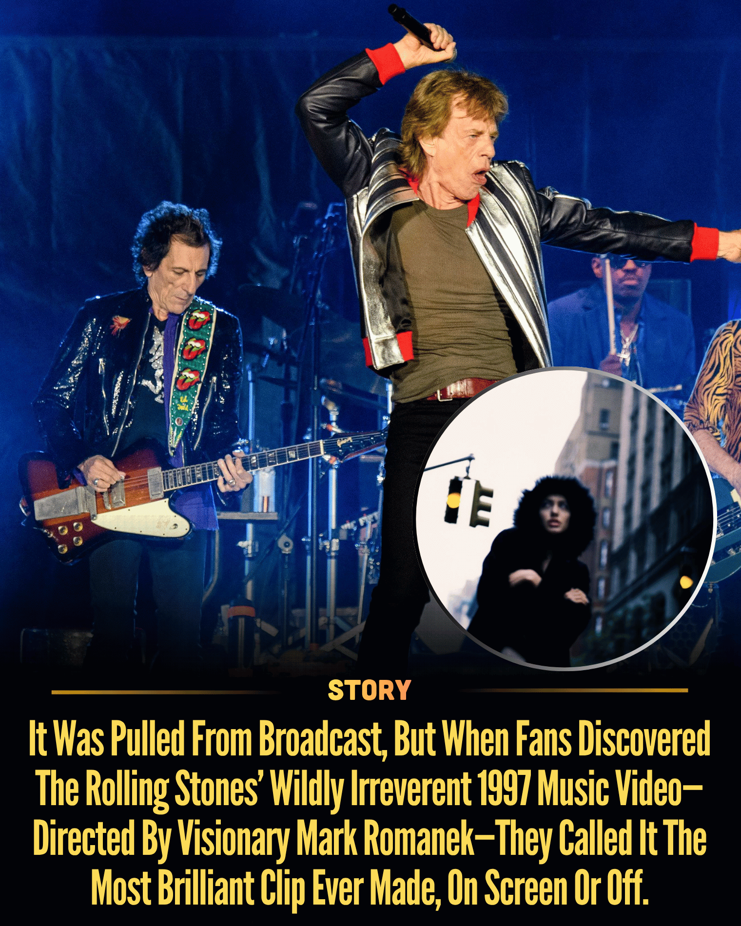 It Was Pulled From Broadcast, But When Fans Discovered The Rolling Stones’ Wildly Irreverent 1997 Music Video—Directed By Visionary Mark Romanek—They Called It The Most Brilliant Clip Ever Made, On Screen Or Off.