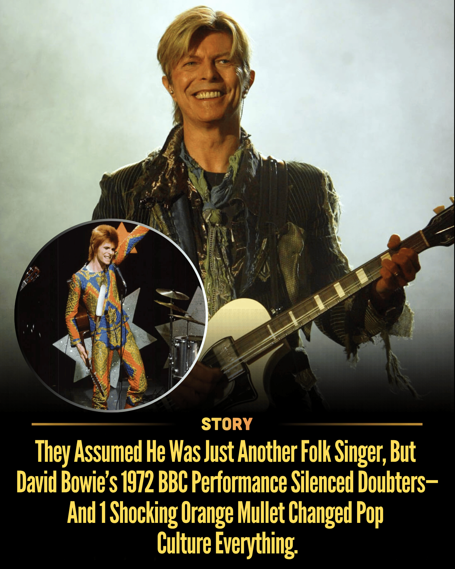 They Assumed He Was Just Another Folk Singer, But David Bowie’s 1972 BBC Performance Silenced Doubters—And 1 Shocking Orange Mullet Changed Pop Culture Everything.