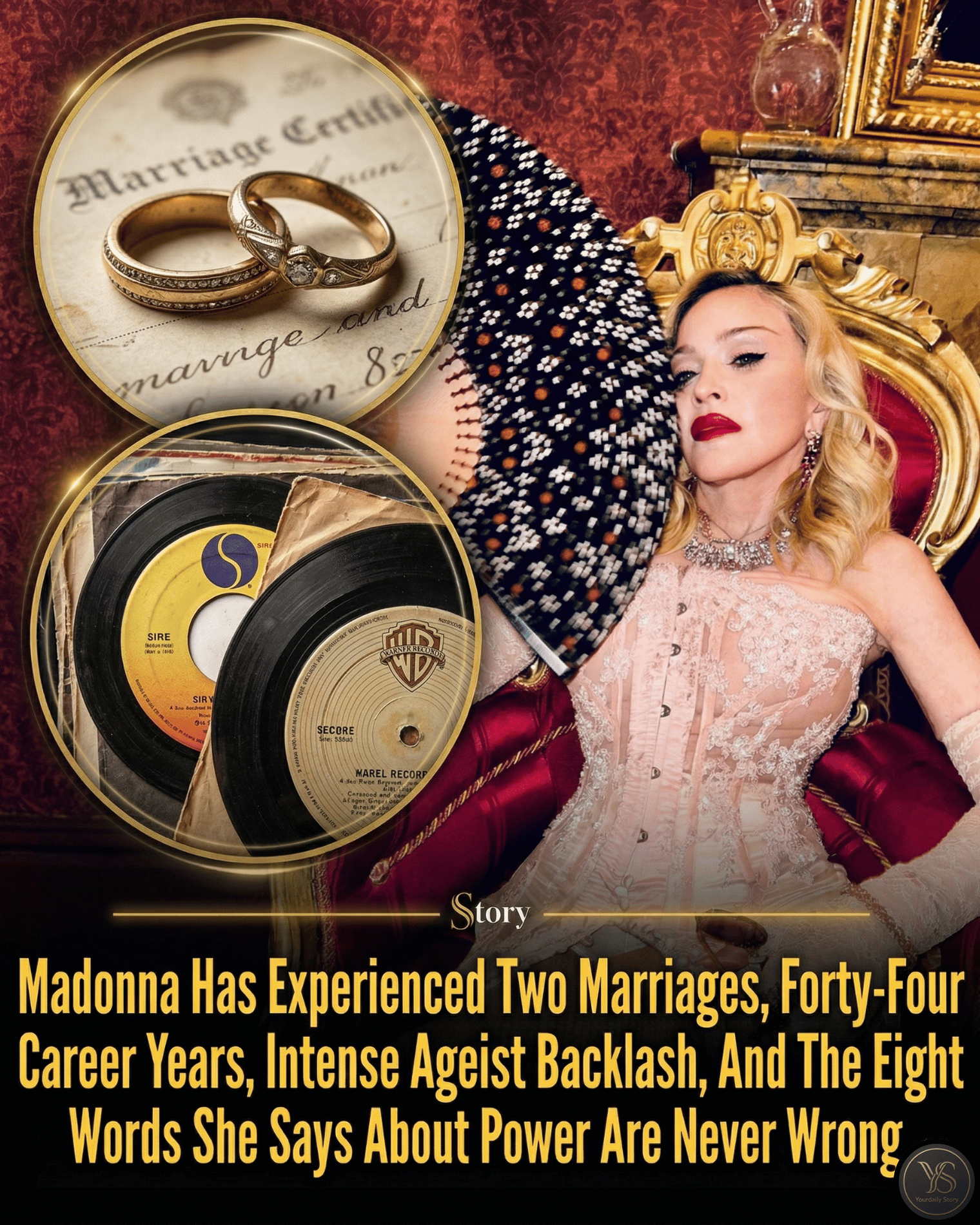 Madonna Has Experienced Two Marriages, Forty-Four Career Years, Intense Ageist Backlash, And The Eight Words She Says About Power Are Never Wrong.