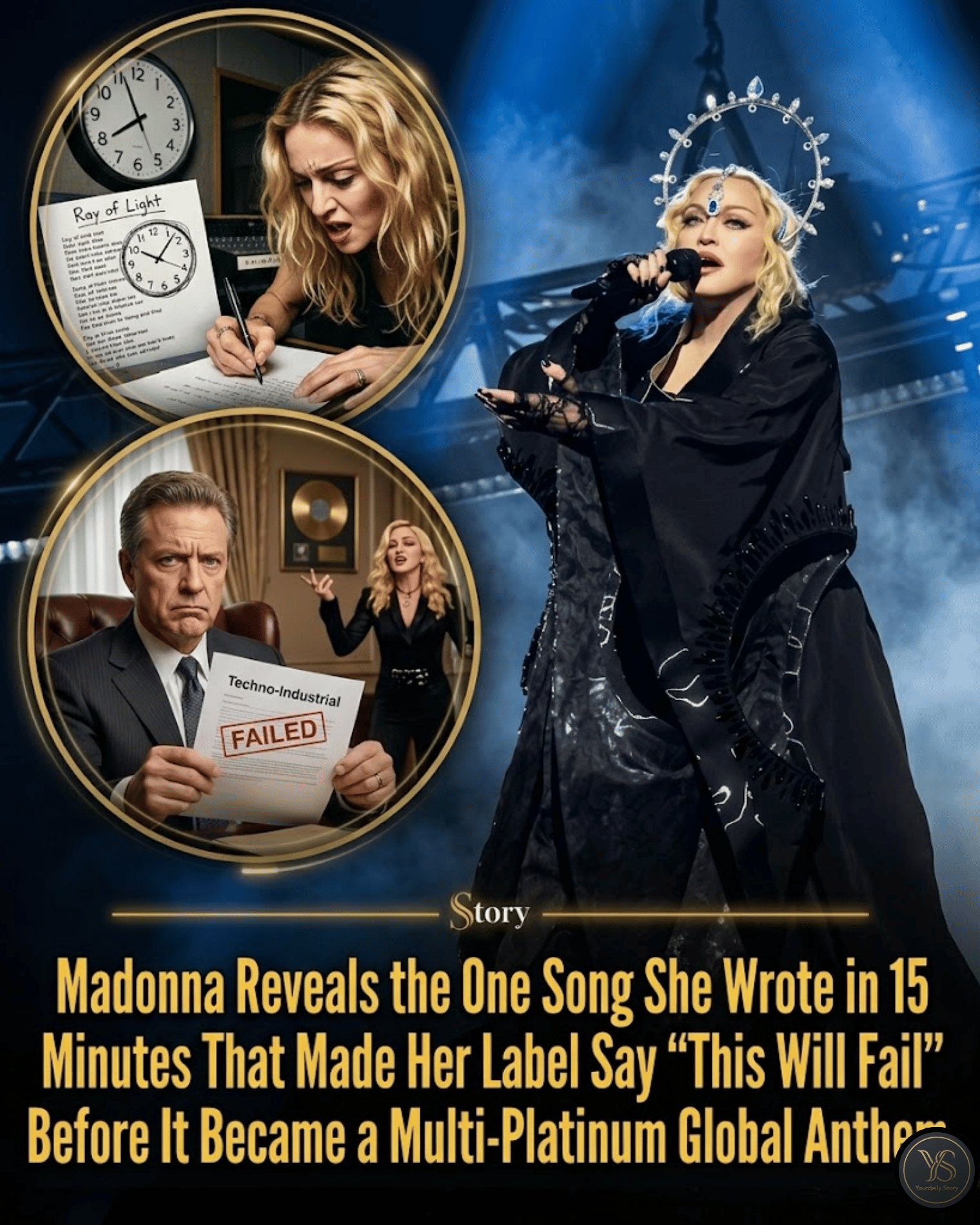 Madonna Reveals the One Song She Wrote in 15 Minutes That Made Her Label Say “This Will Fail” Before It Became a Multi-Platinum Global Anthem.