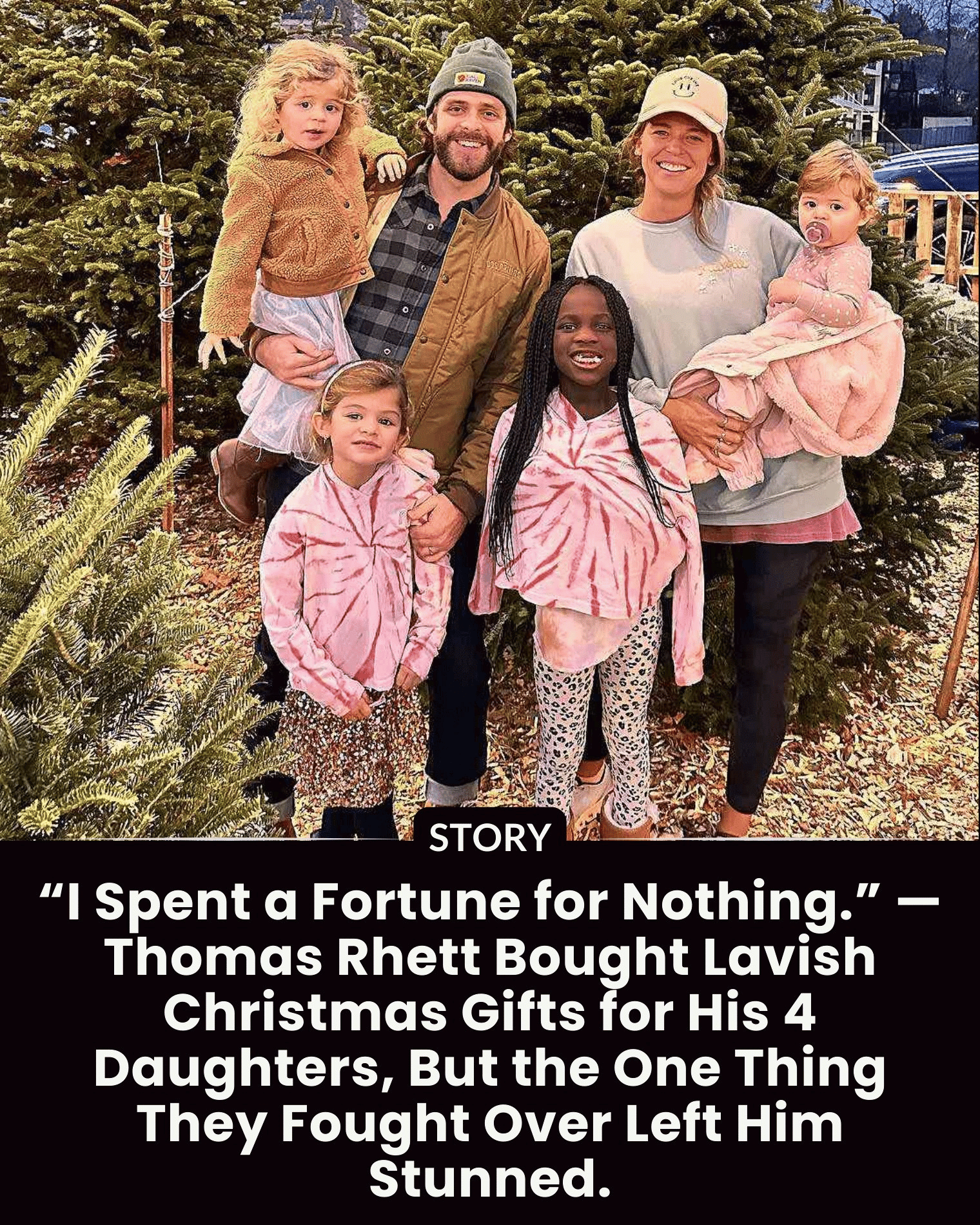 “I Spent a Fortune for Nothing.” — Thomas Rhett Bought Lavish Christmas Gifts for His 4 Daughters, But the One Thing They Fought Over Left Him Stunned.