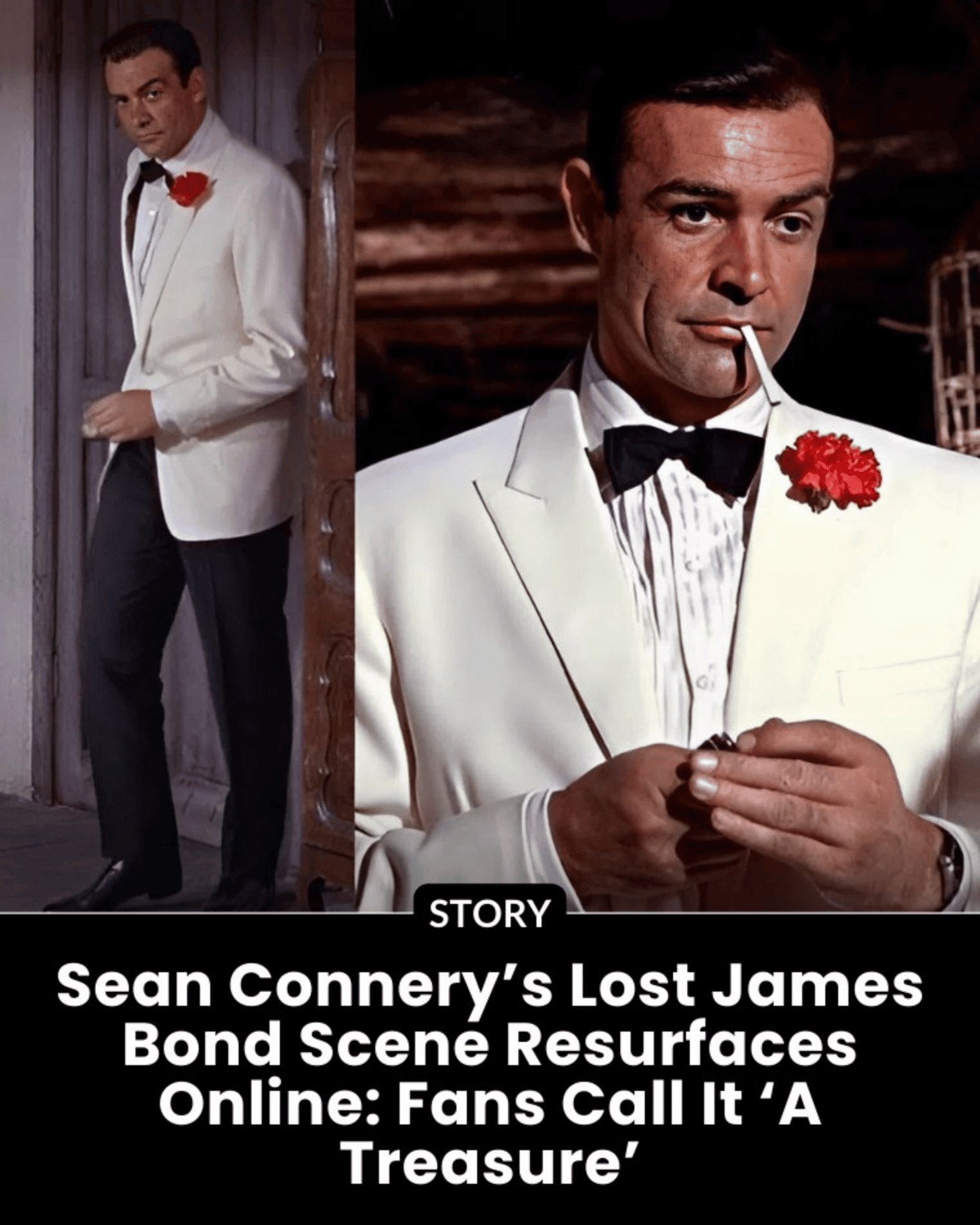 Sean Connery’s Lost James Bond Scene Resurfaces Online: Fans Call It “A Treasure”