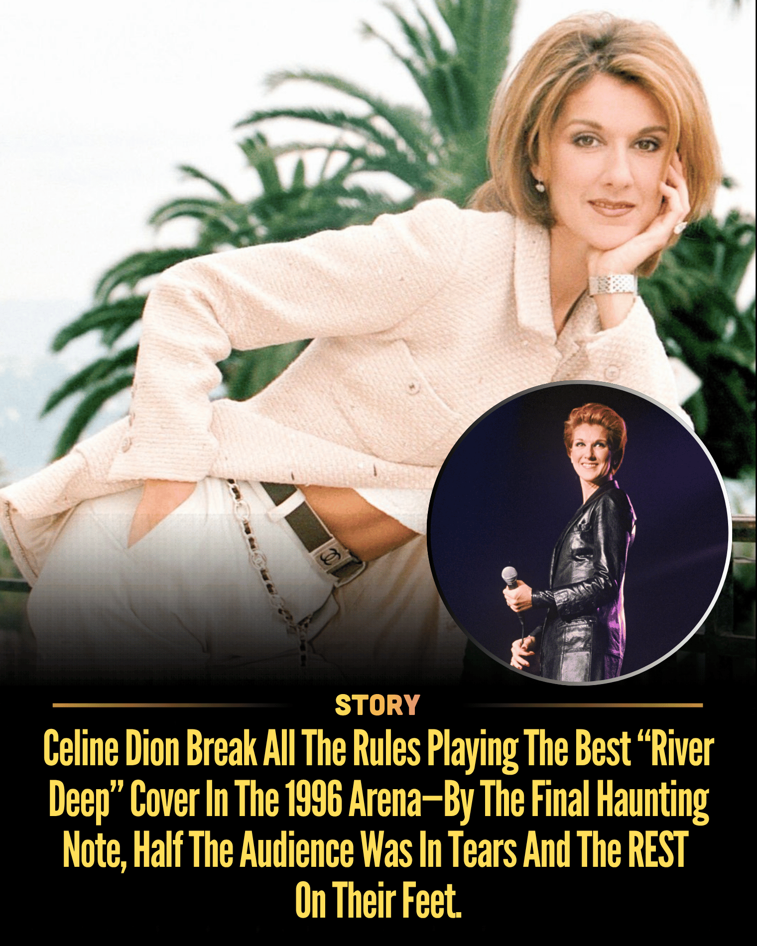 Celine Dion Break All The Rules Playing The Best “River Deep” Cover In The 1996 Arena—By The Final Haunting Note, Half The Audience Was In Tears And The REST On Their Feet.