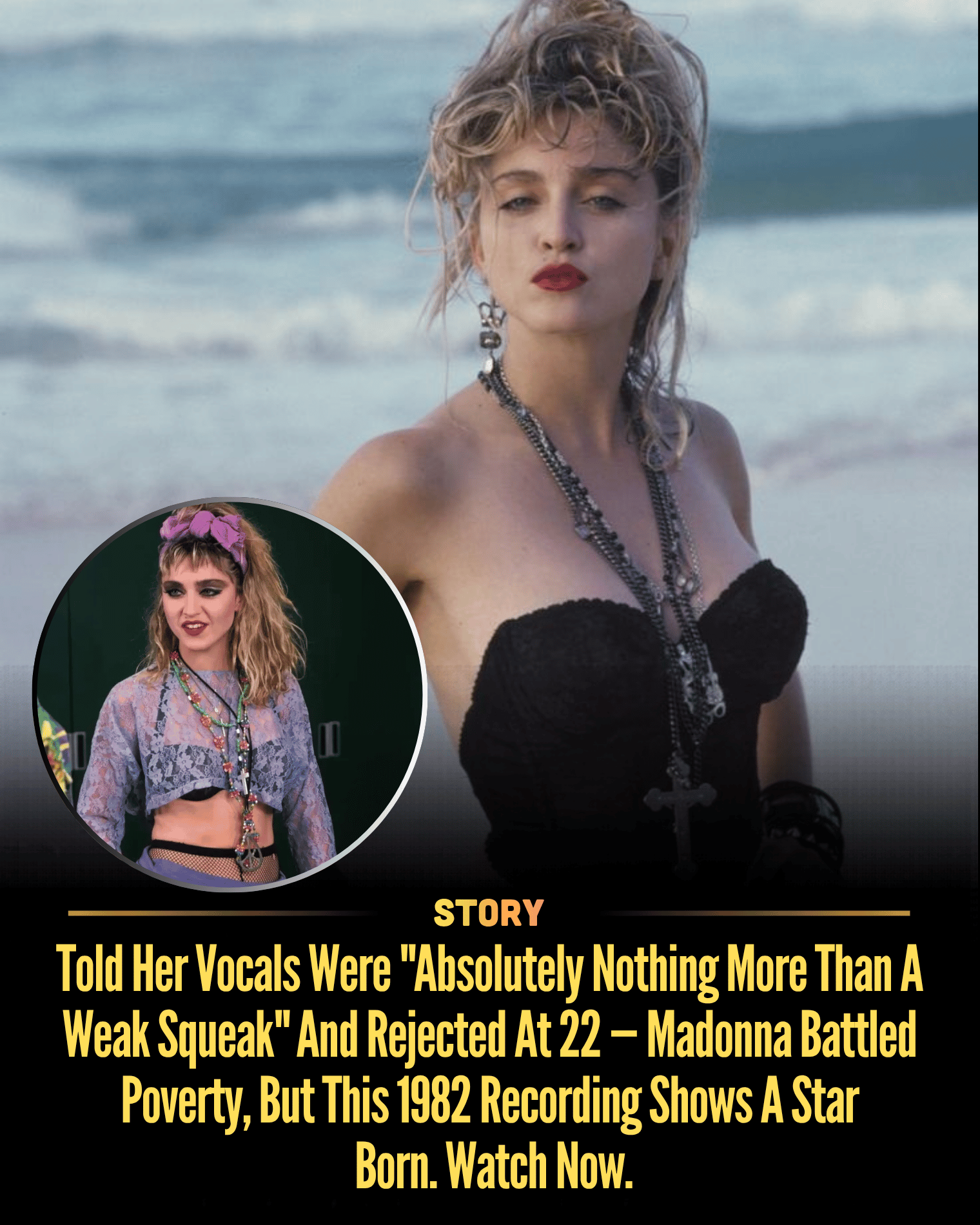 Told Her Vocals Were “Absolutely Nothing More Than A Weak Squeak” And Rejected At 22 — Madonna Battled Poverty, But This 1982 Recording Shows A Star Born. Watch Now.