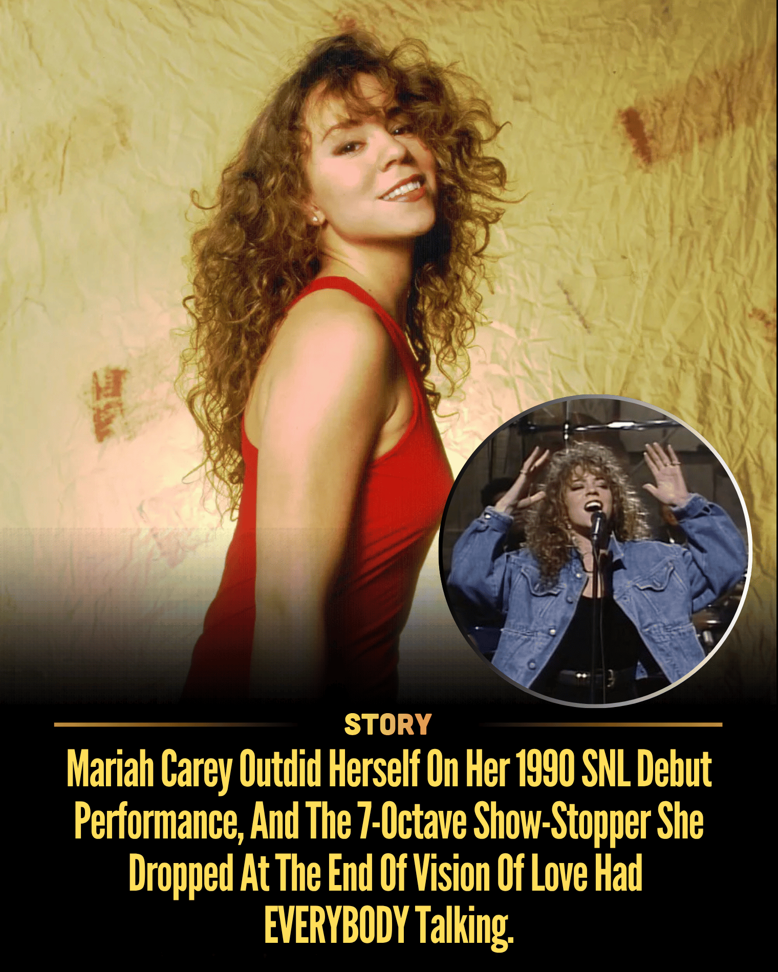 Mariah Carey Outdid Herself On Her 1990 SNL Debut Performance, And The 7-Octave Show-Stopper She Dropped At The End Of Vision Of Love Had EVERYBODY Talking.