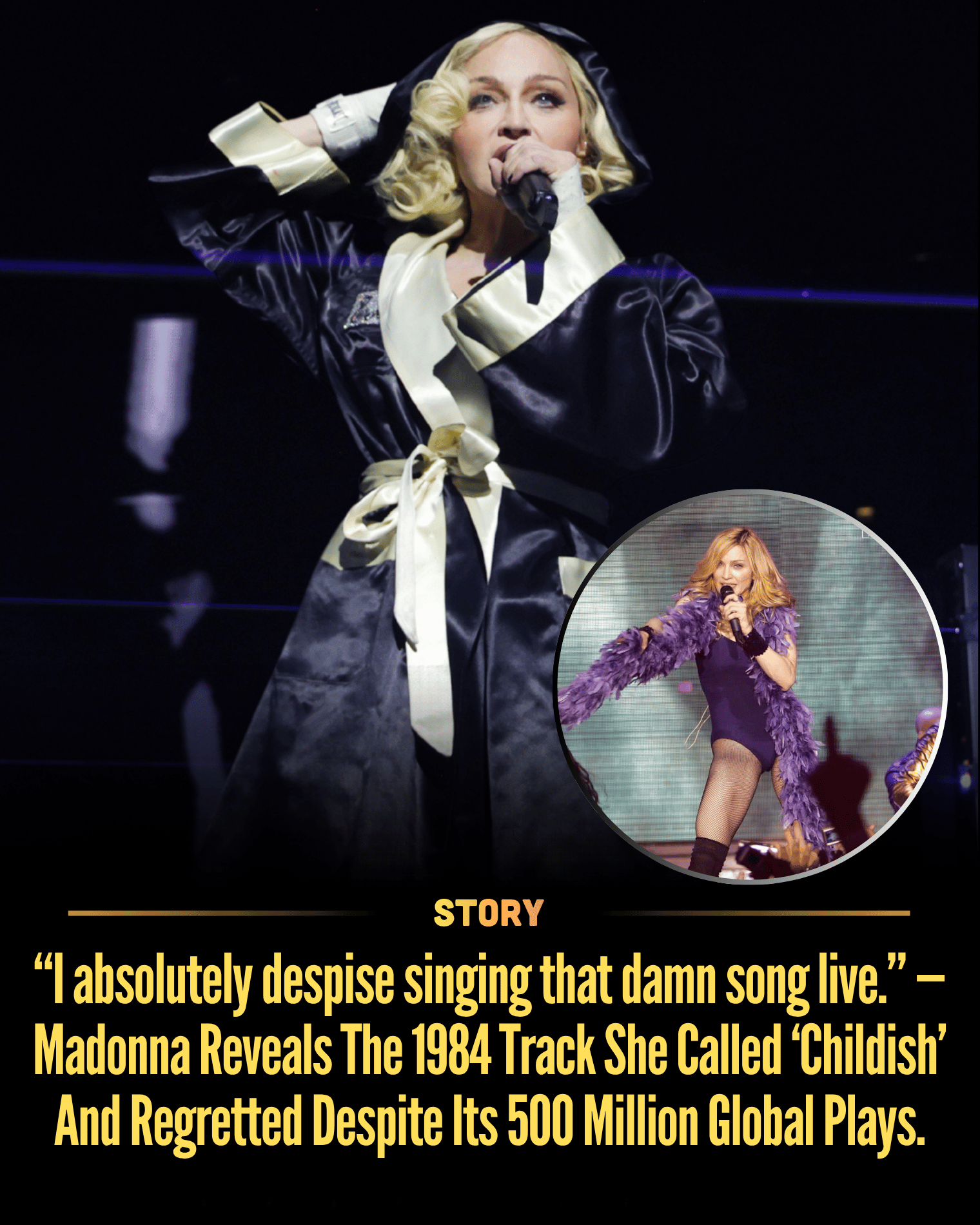 “I absolutely despise singing that damn song live.” — Madonna Reveals The 1984 Track She Called ‘Childish’ And Regretted Despite Its 500 Million Global Plays.