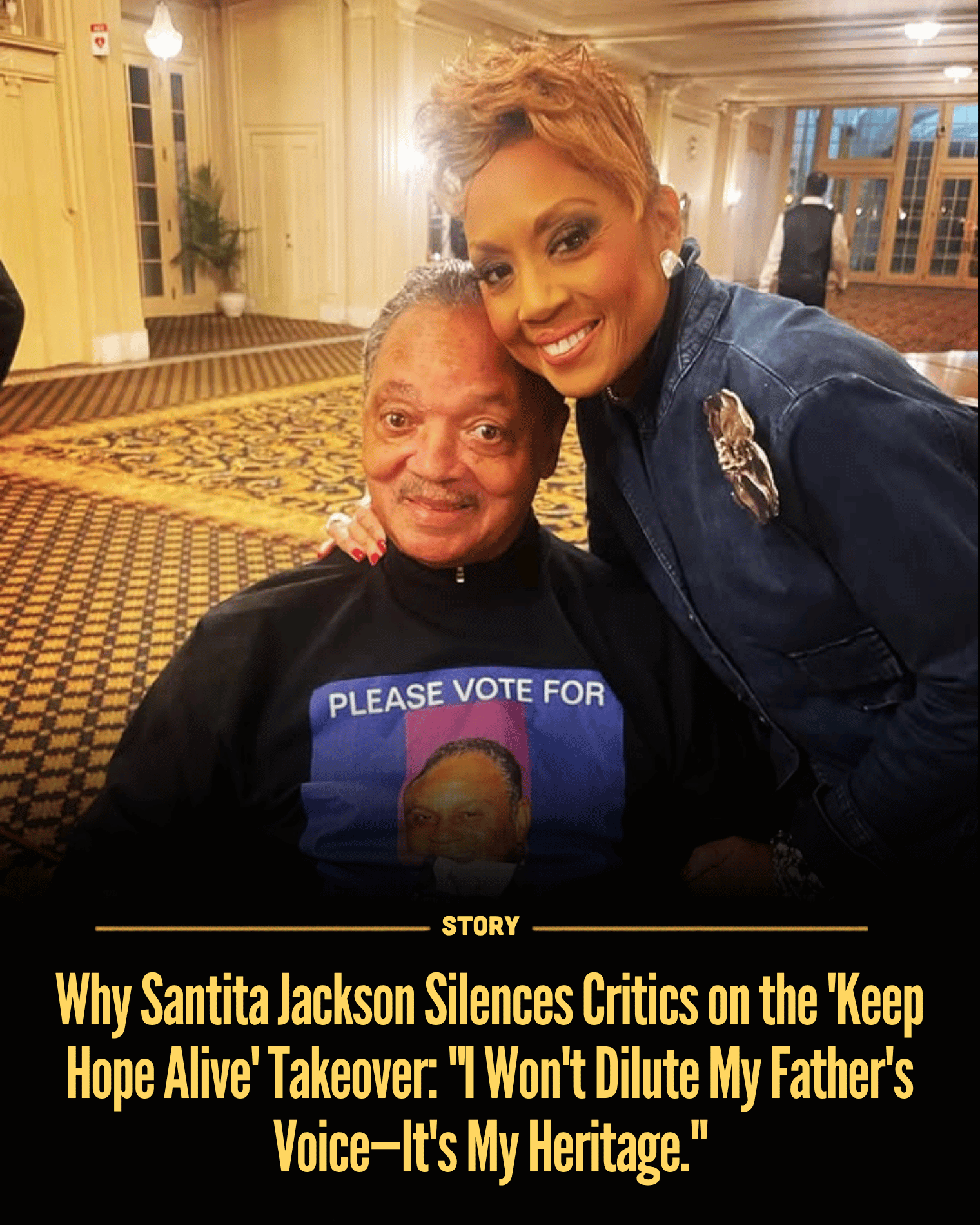 Why Santita Jackson Silences Critics on the ‘Keep Hope Alive’ Takeover: “I Won’t Dilute My Father’s Voice—It’s My Heritage.”