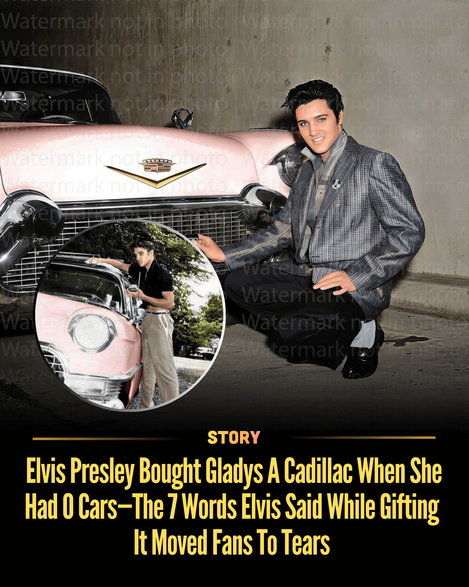 Elvis Presley Bought Gladys A Cadillac When She Had 0 Cars—The 7 Words Elvis Said While Gifting It Moved Fans To Tears