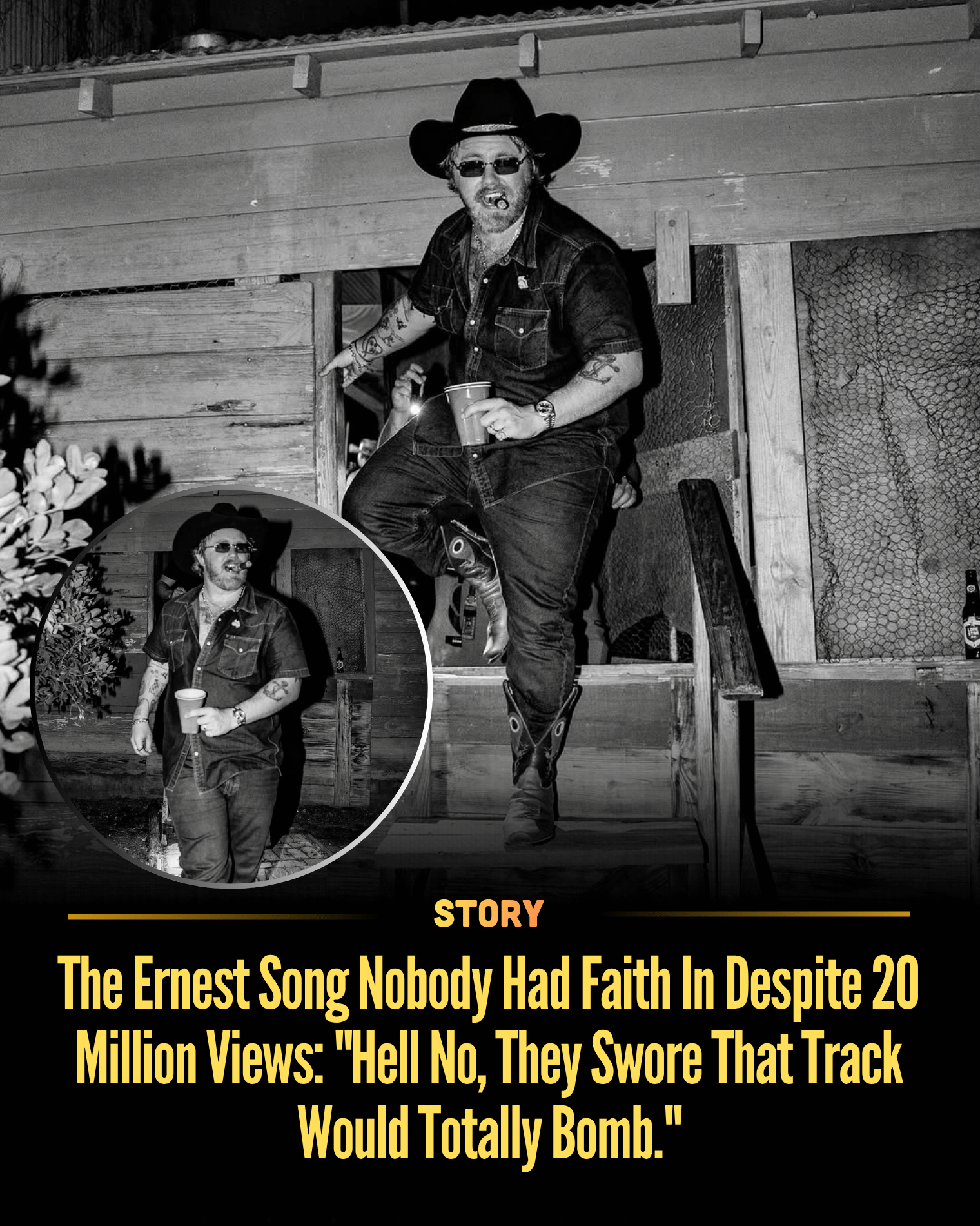 The Ernest Song Nobody Had Faith In Despite 20 Million Views: “Hell No, They Swore That Track Would Totally Bomb.”