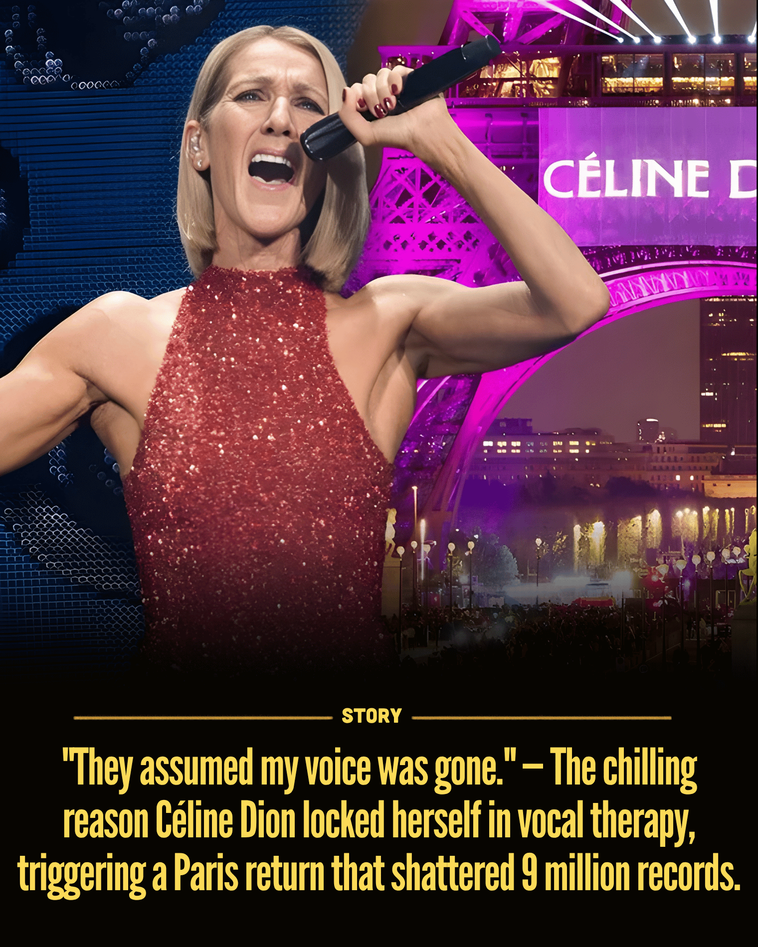 “They assumed my voice was gone.” — The chilling reason Céline Dion locked herself in vocal therapy, triggering a Paris return that shattered 9 million records.