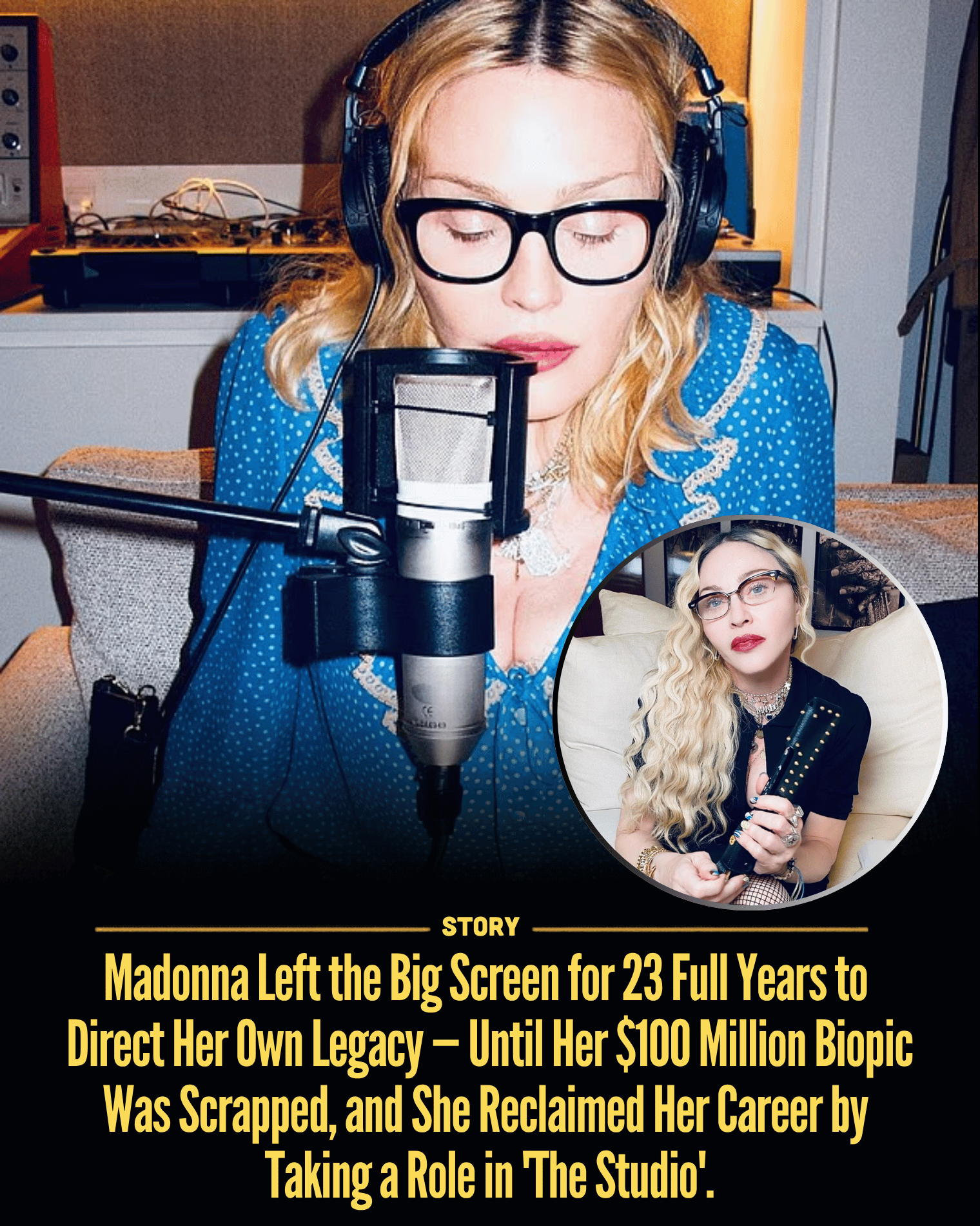 Madonna Left the Big Screen for 23 Full Years to Direct Her Own Legacy — Until Her $100 Million Biopic Was Scrapped, and She Reclaimed Her Career by Taking a Role in ‘The Studio’.
