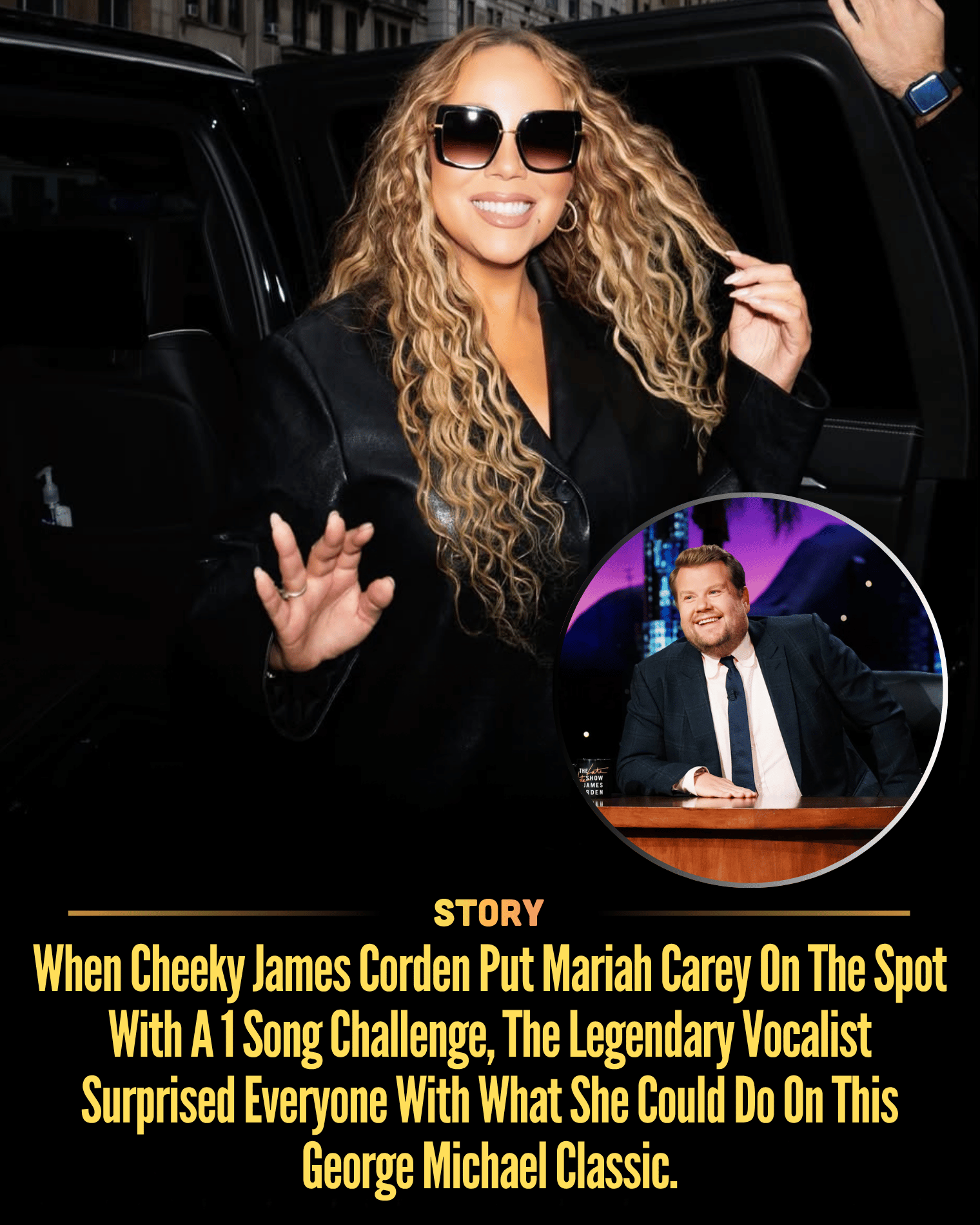 When Cheeky James Corden Put Mariah Carey On The Spot With A 1 Song Challenge, The Legendary Vocalist Surprised Everyone With What She Could Do On This George Michael Classic.