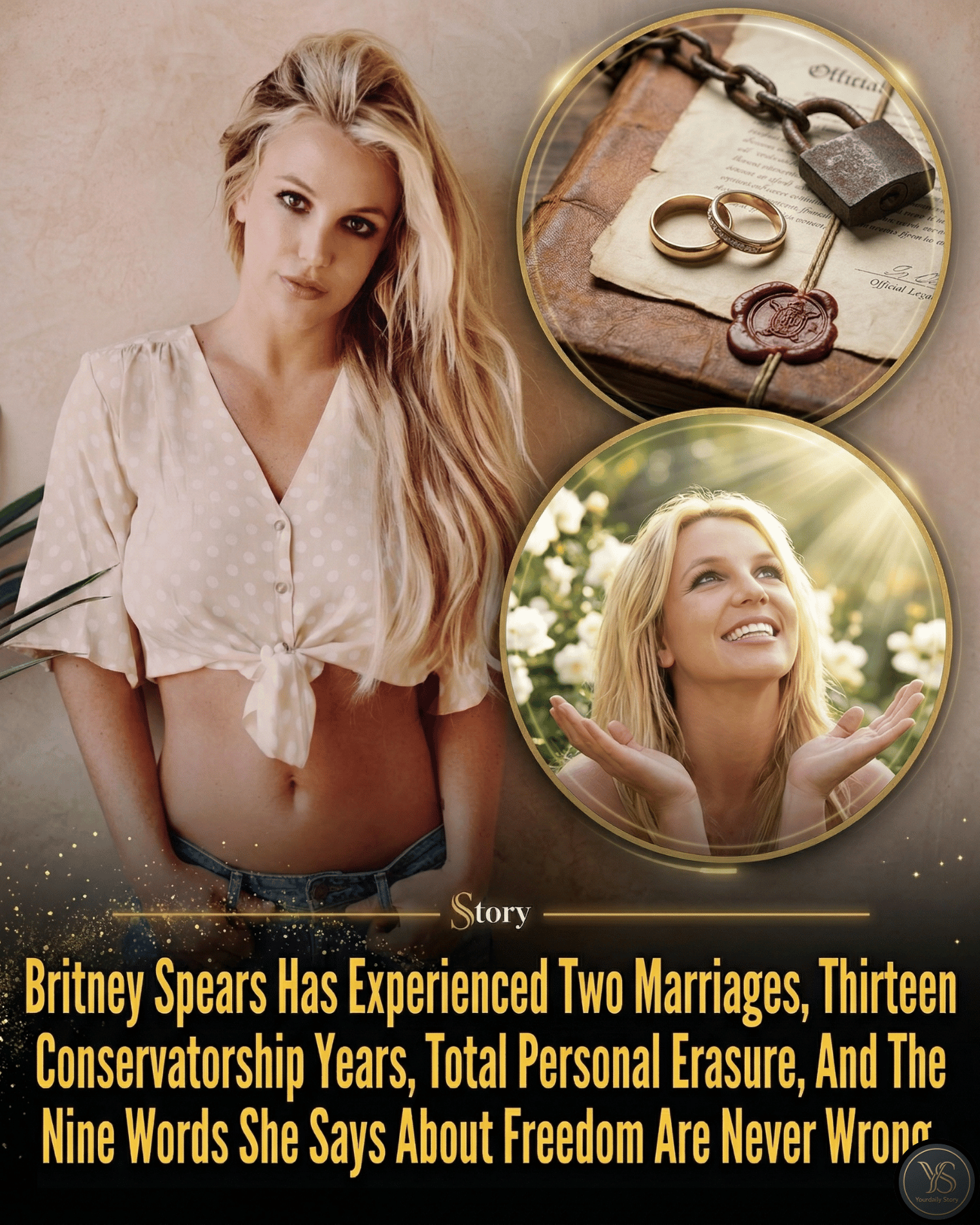 Britney Spears Has Experienced Two Marriages, Thirteen Conservatorship Years, Total Personal Erasure, And The Nine Words She Says About Freedom Are Never Wrong.