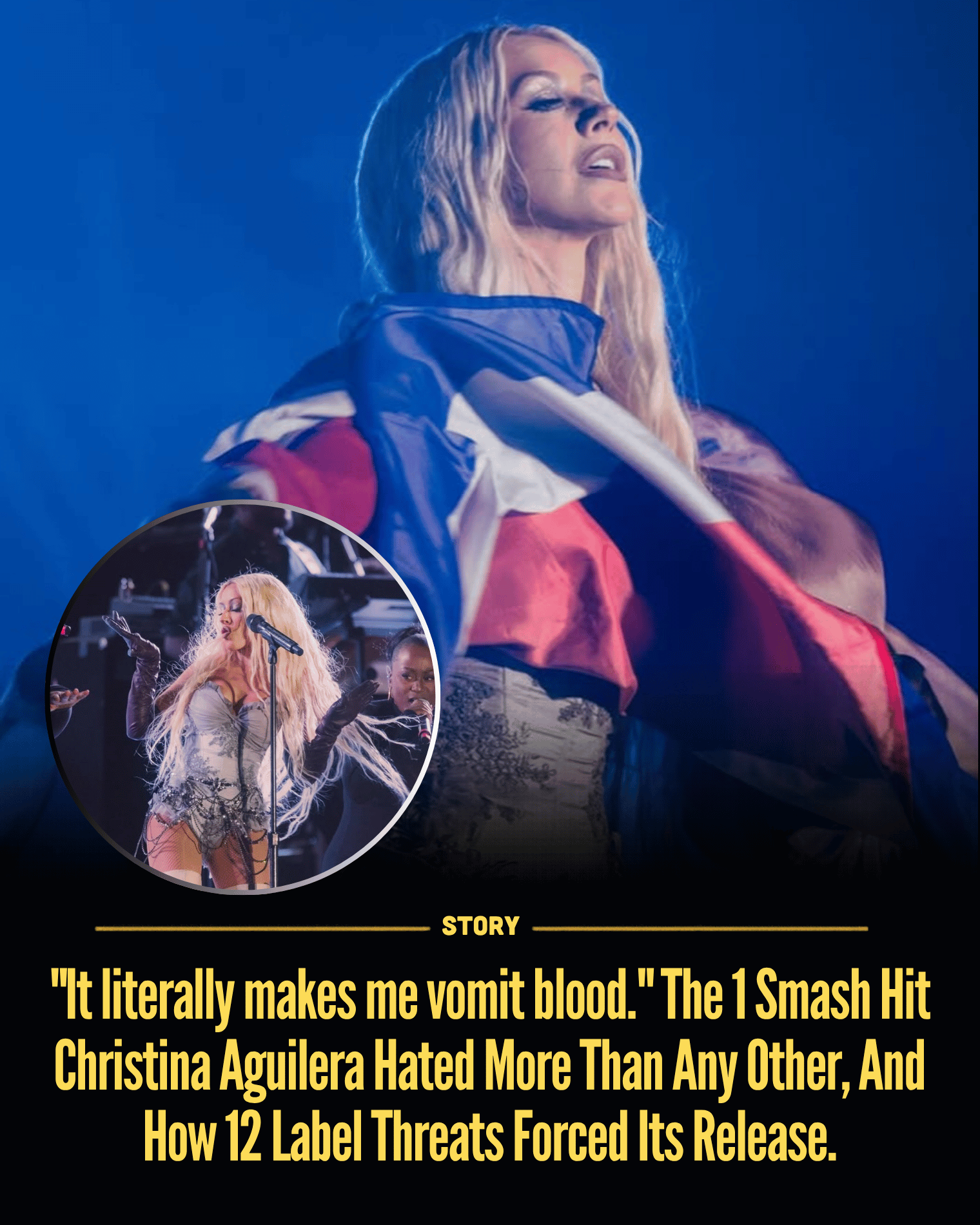 “It literally makes me vomit blood.” The 1 Smash Hit Christina Aguilera Hated More Than Any Other, And How 12 Label Threats Forced Its Release.