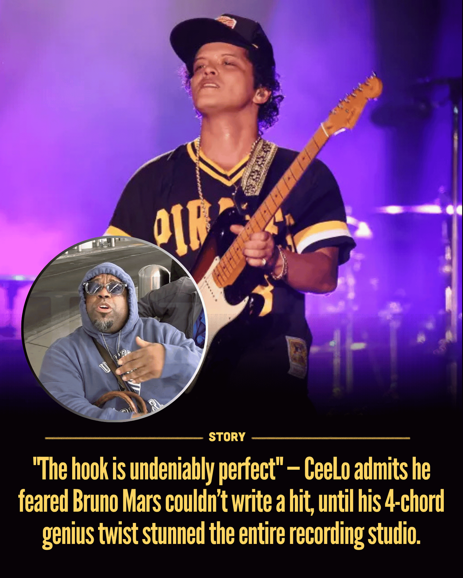 “The hook is undeniably perfect” — CeeLo admits he feared Bruno Mars couldn’t write a hit, until his 4-chord genius twist stunned the entire recording studio.