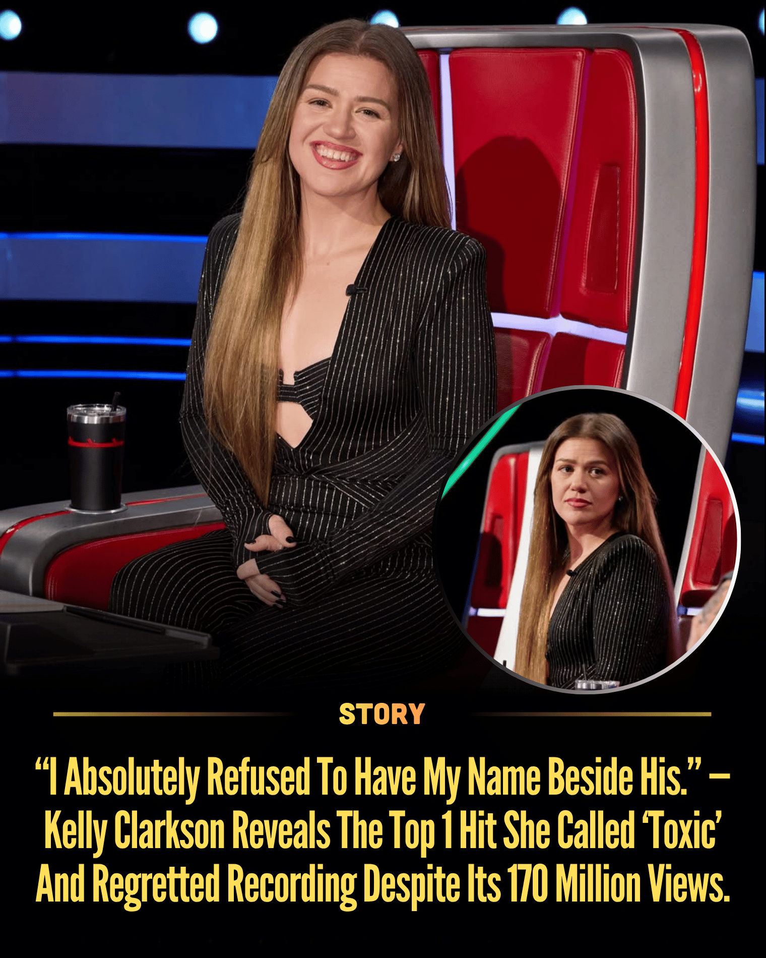 “I Absolutely Refused To Have My Name Beside His.” — Kelly Clarkson Reveals The Top 1 Hit She Called ‘Toxic’ And Regretted Recording Despite Its 170 Million Views.