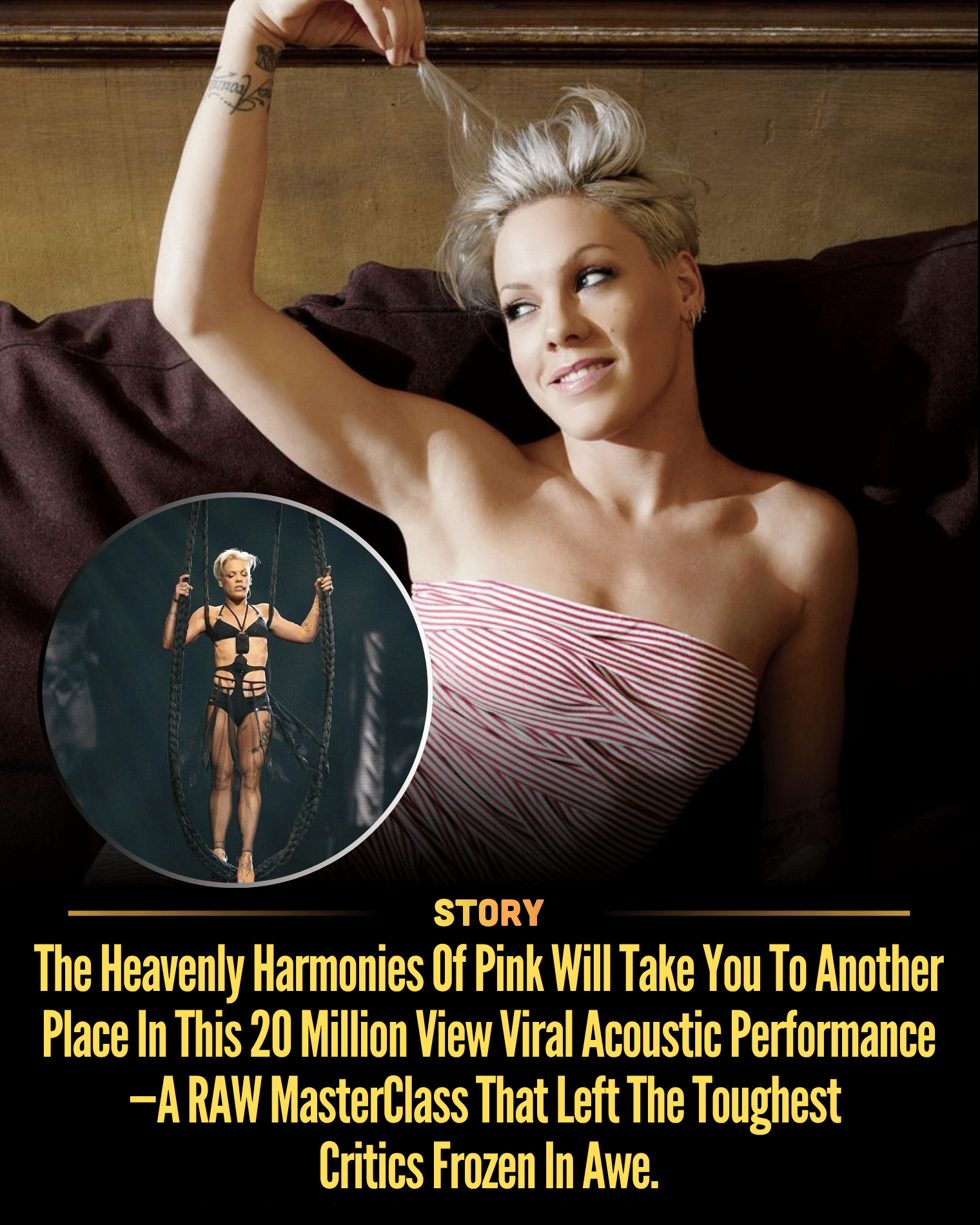 The Heavenly Harmonies Of Pink Will Take You To Another Place In This 20 Million View Viral Acoustic Performance—A RAW MasterClass That Left The Toughest Critics Frozen In Awe.