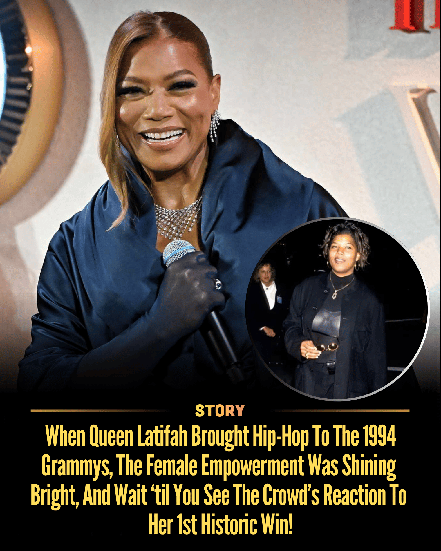 When Queen Latifah Brought Hip-Hop To The 1994 Grammys, The Female Empowerment Was Shining Bright, And Wait ‘til You See The Crowd’s Reaction To Her 1st Historic Win!