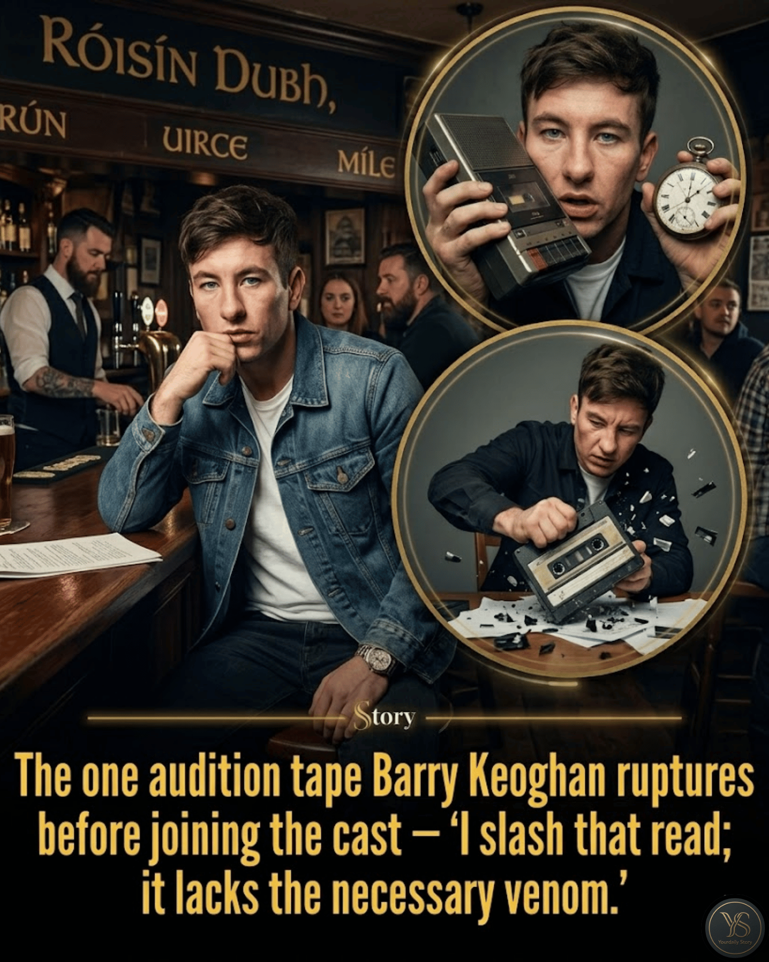 The one audition tape Barry Keoghan ruptures before joining the cast — “I slash that read; it lacks the necessary venom.”